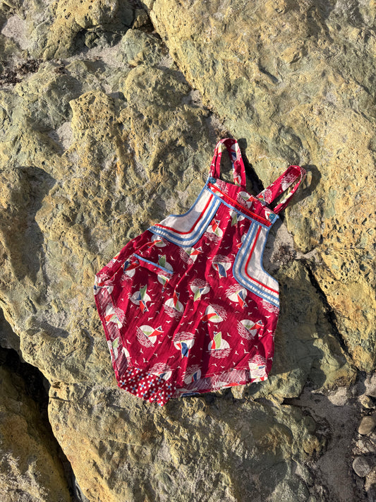 1940s sailboat sunsuit