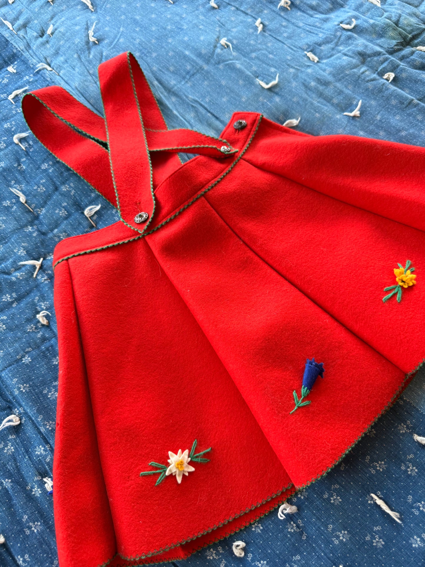 1950s austrian wool skirt set