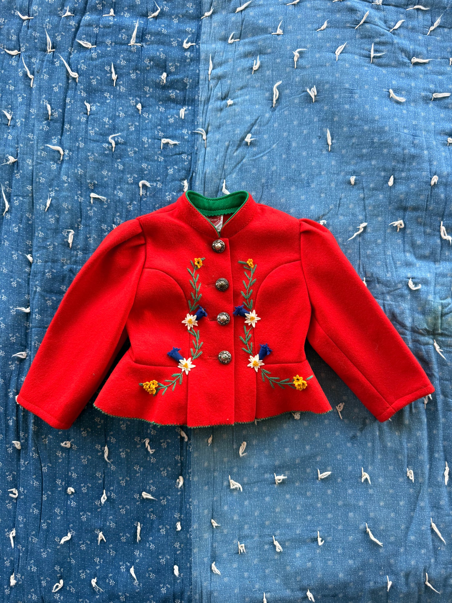 1950s austrian wool skirt set