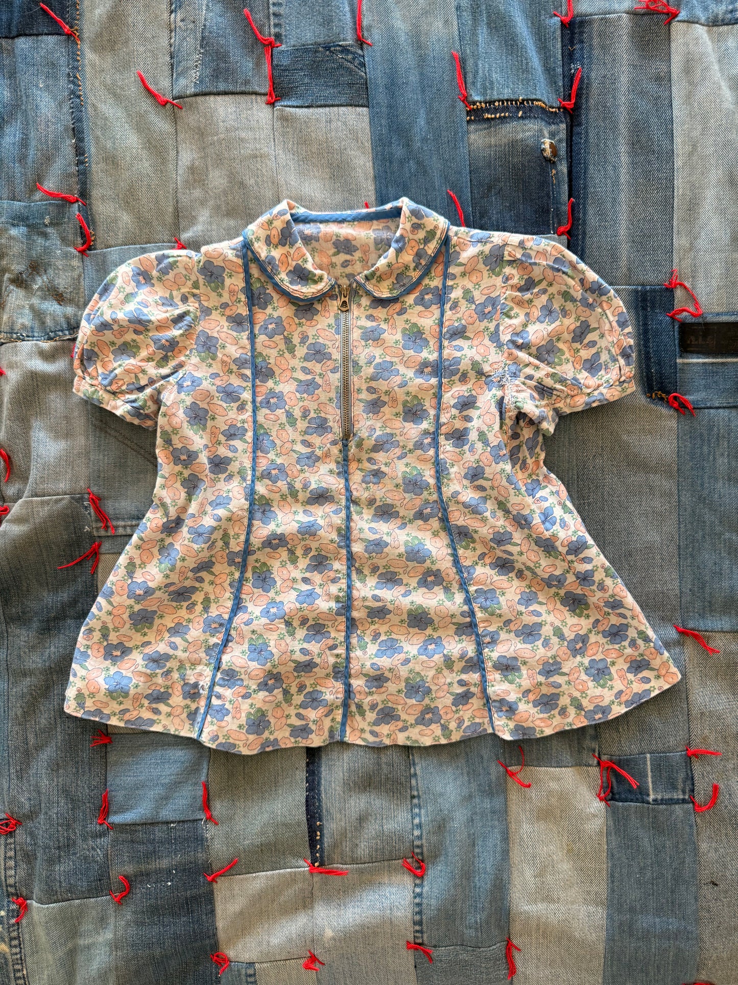 1930s petunia dress