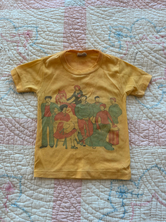 1960s japanese nylon horse tee