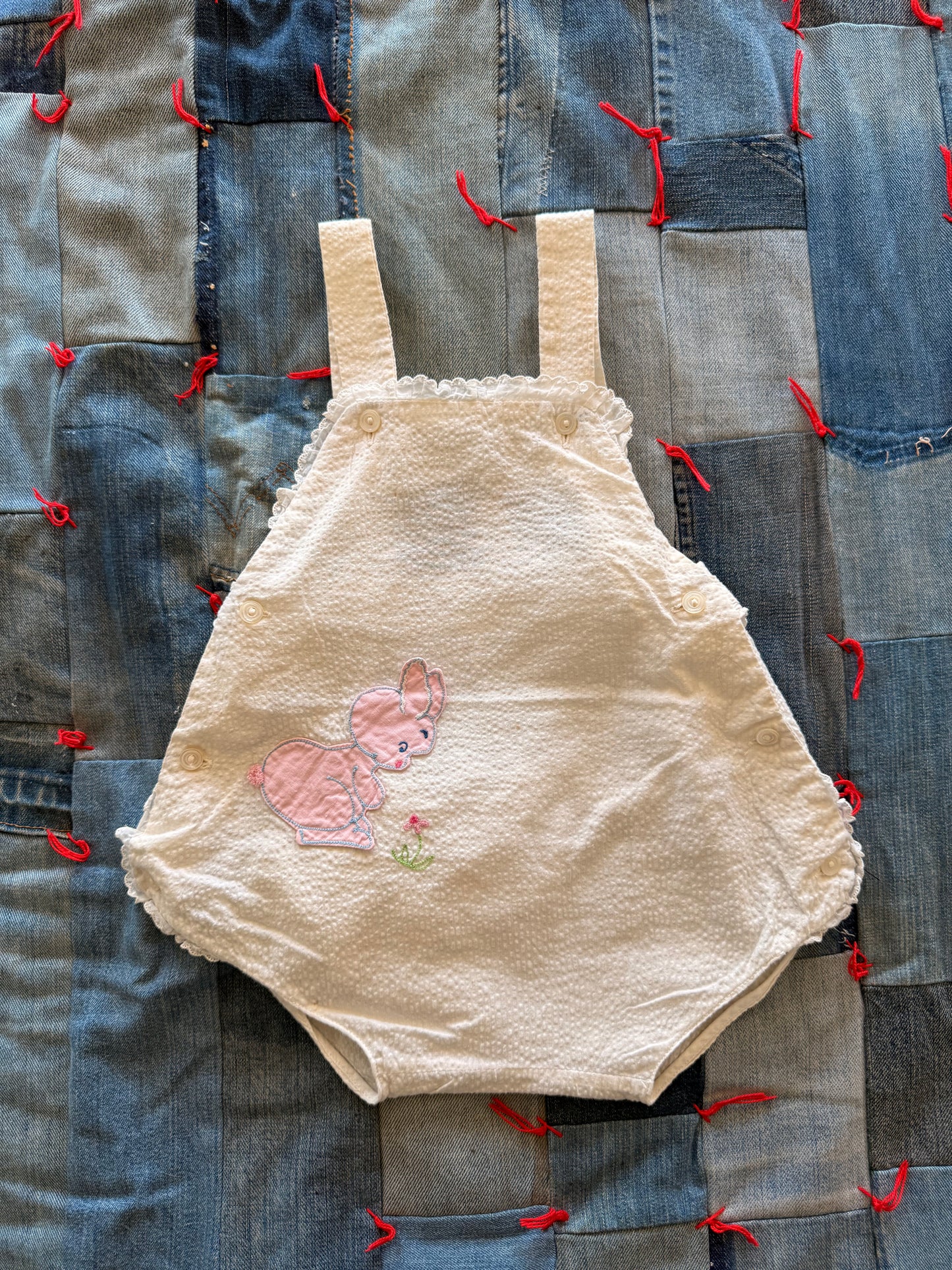 1960s curious bunny romper