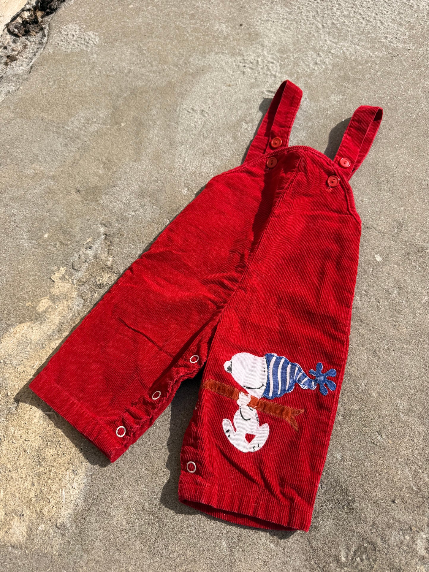 1970s snoopy overalls