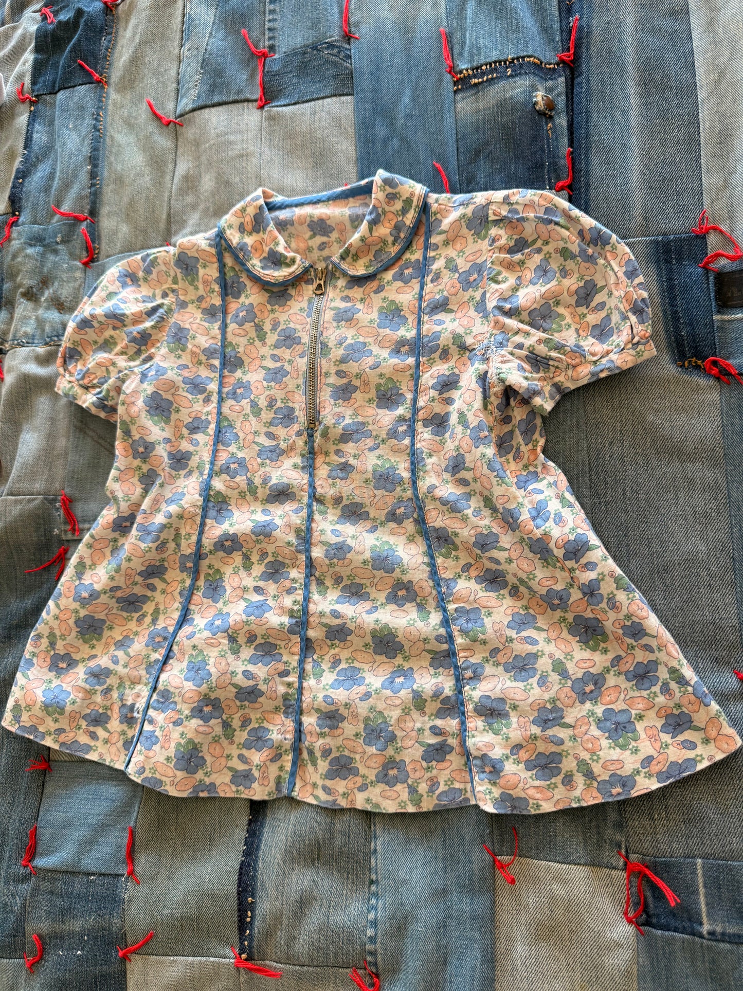 1930s petunia dress