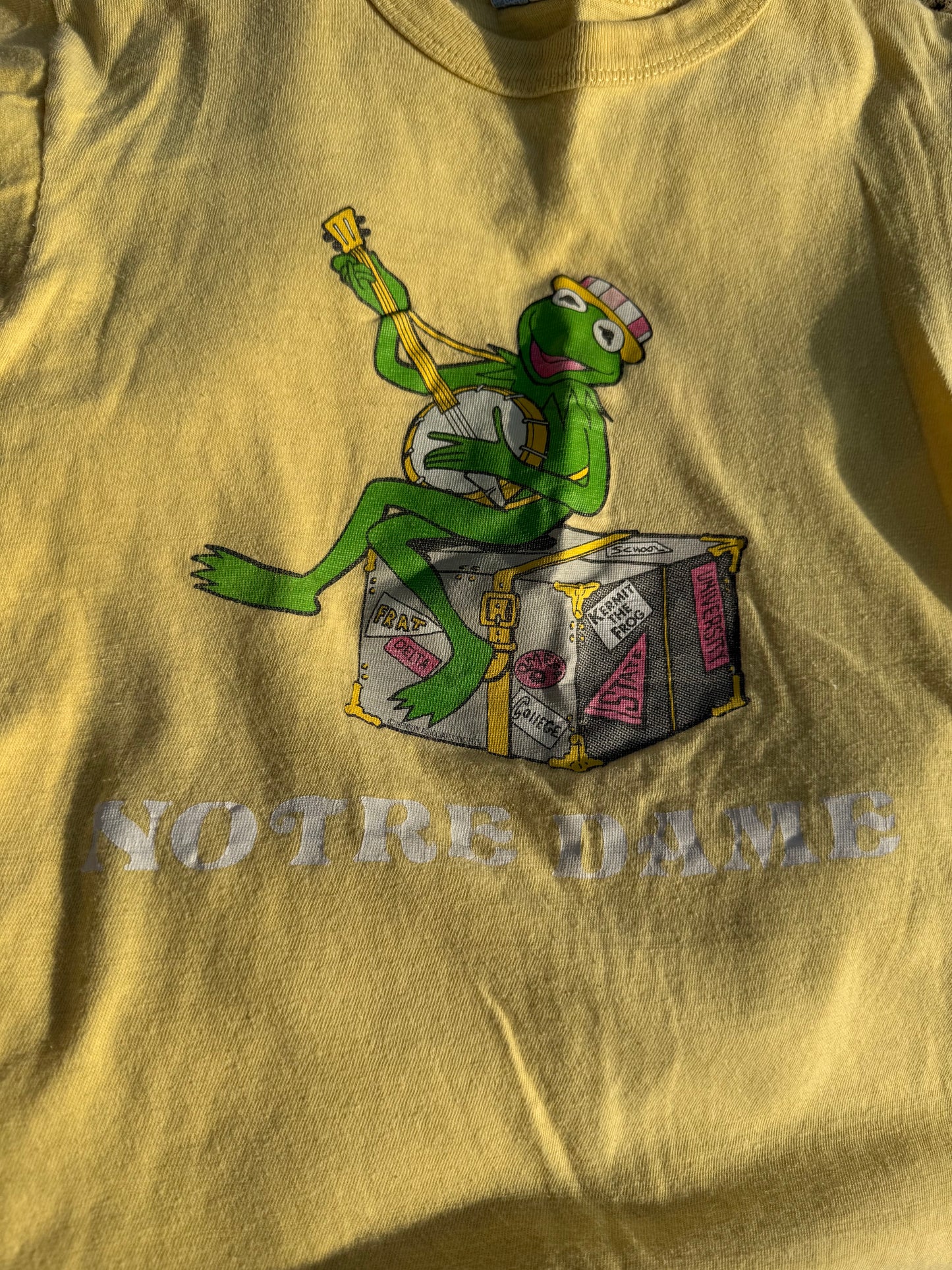 1970s kermit notre dame tee