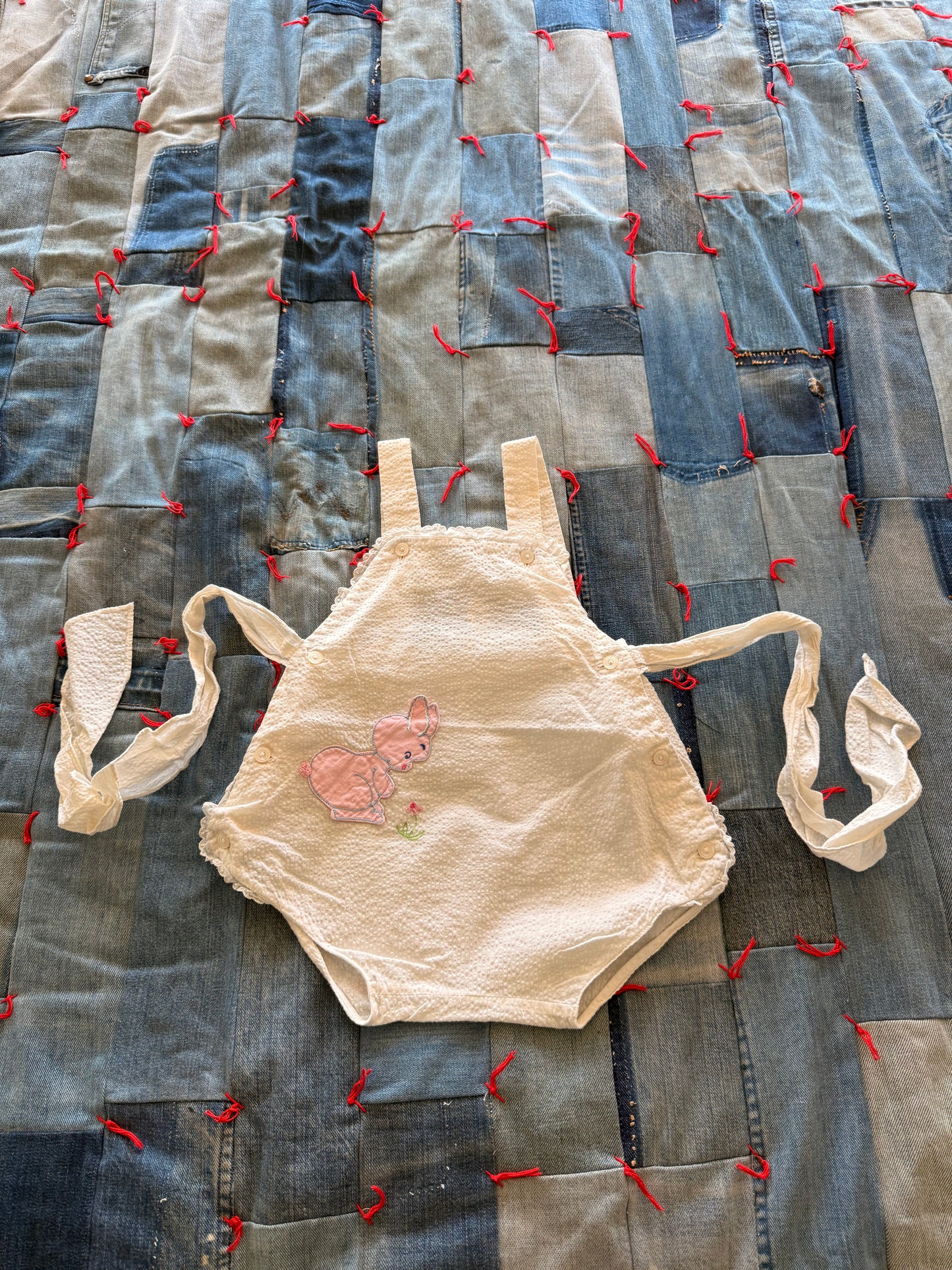 1960s curious bunny romper