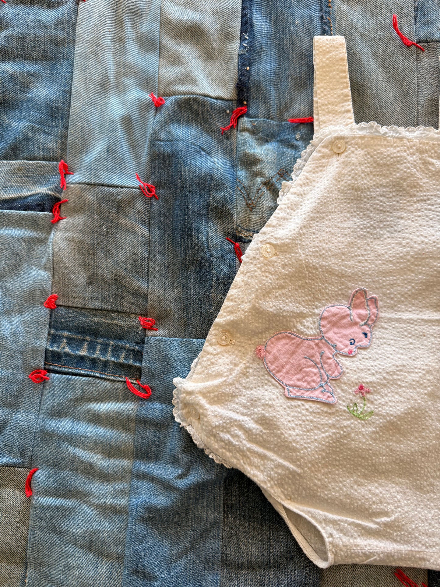 1960s curious bunny romper