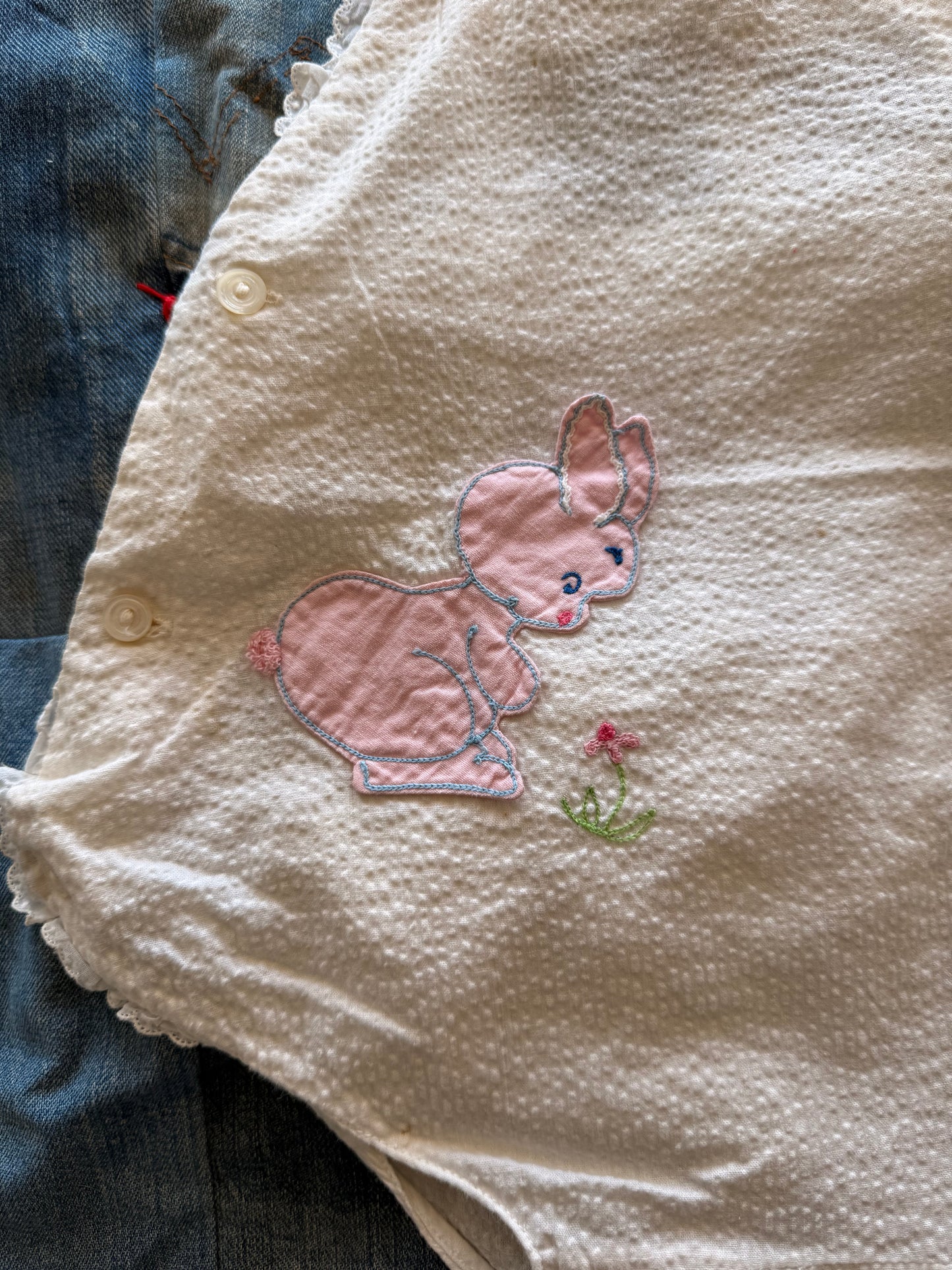 1960s curious bunny romper