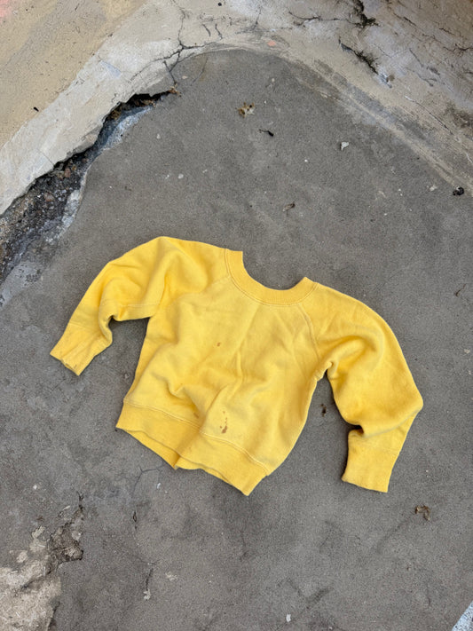 1970s sunny yellow sweatshirt
