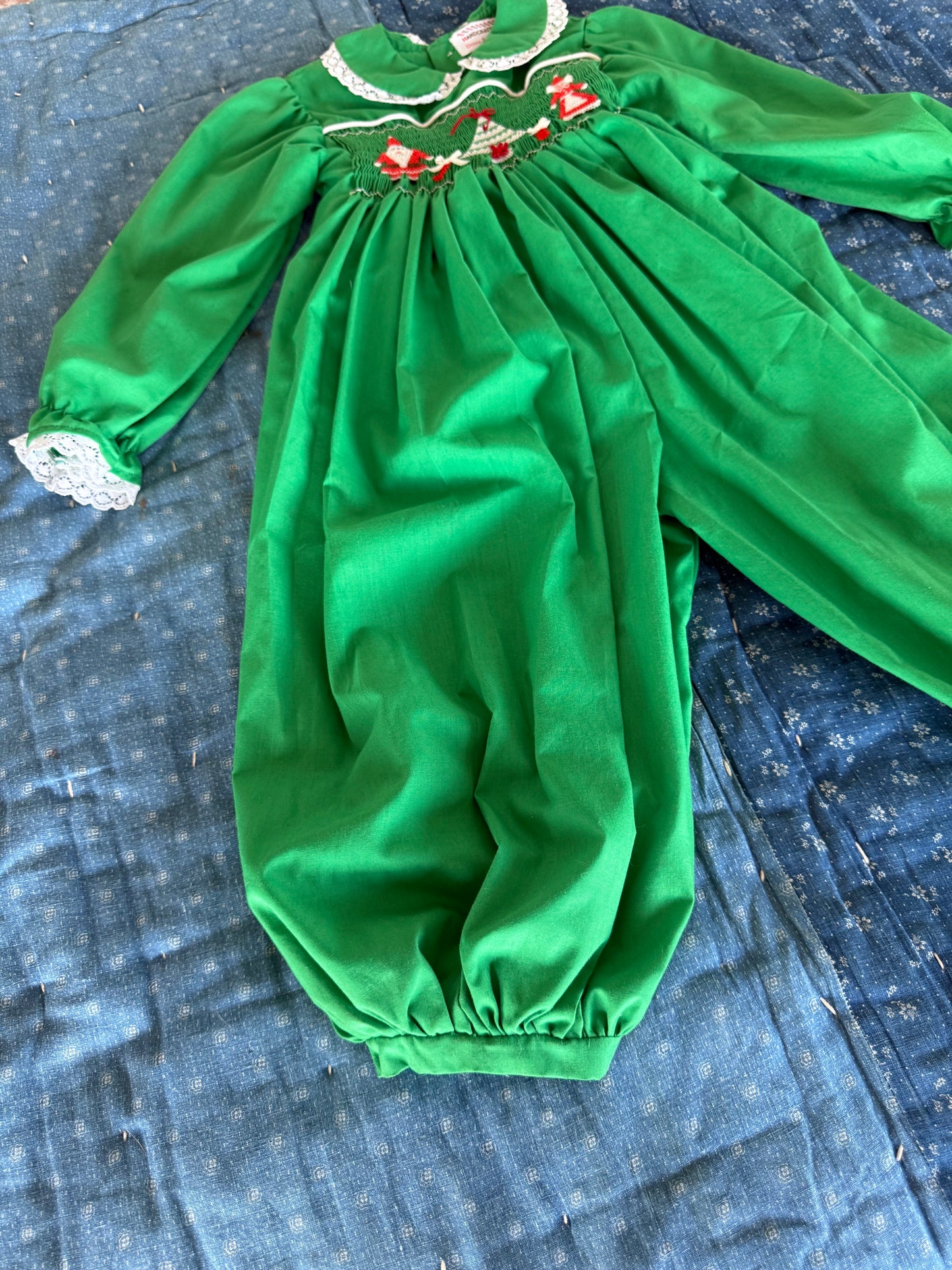 1960s christmas playsuit