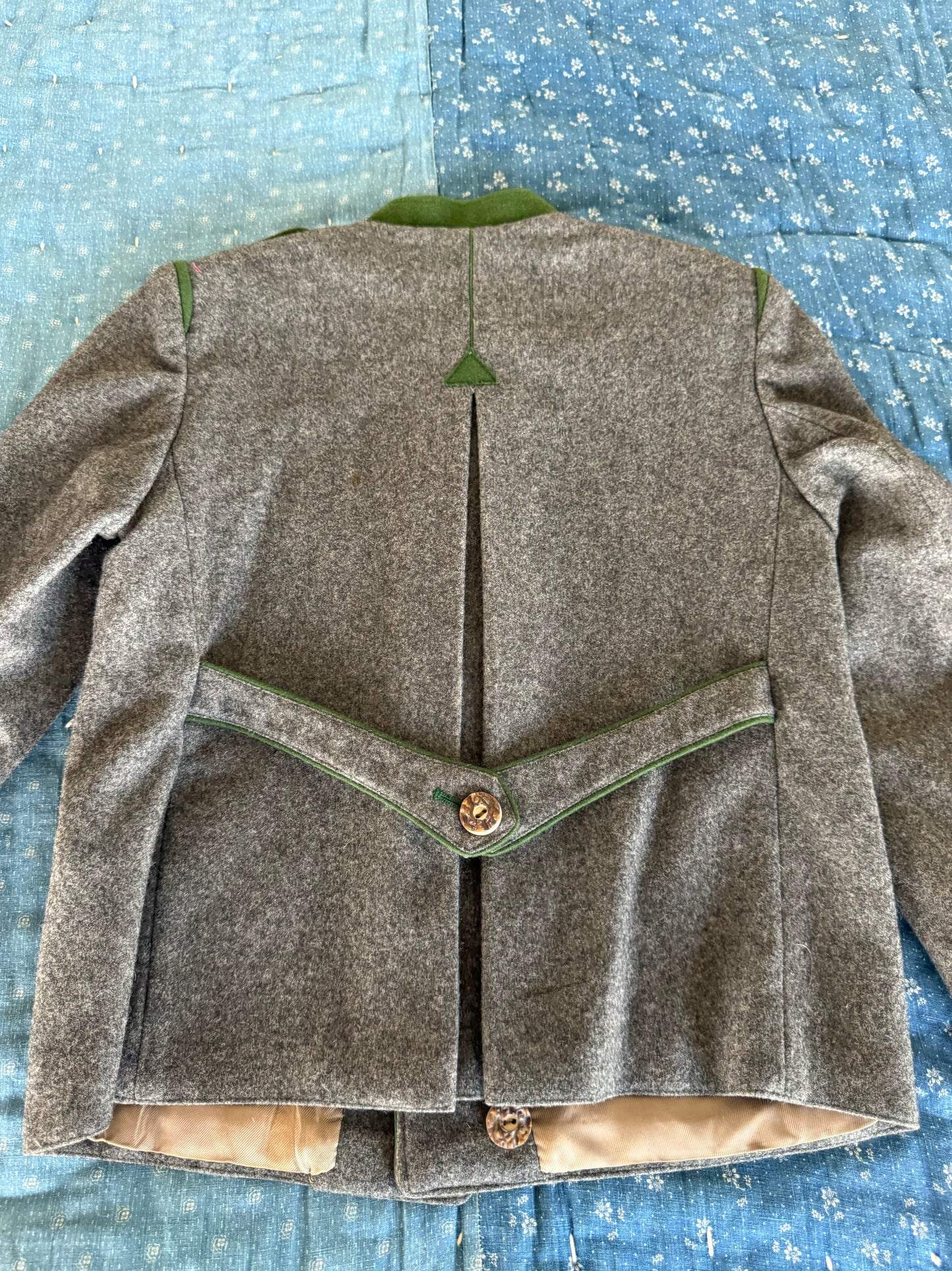 1950s grey wool coat