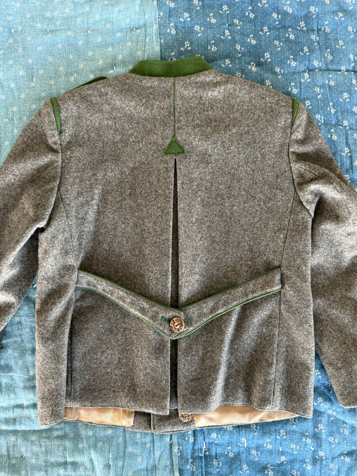 1950s grey wool coat