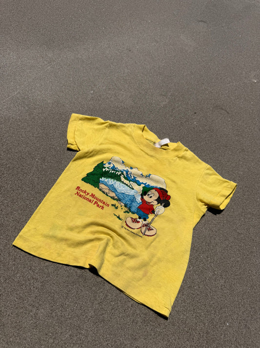 1980s mickey mouse rocky mountain souvenir tee