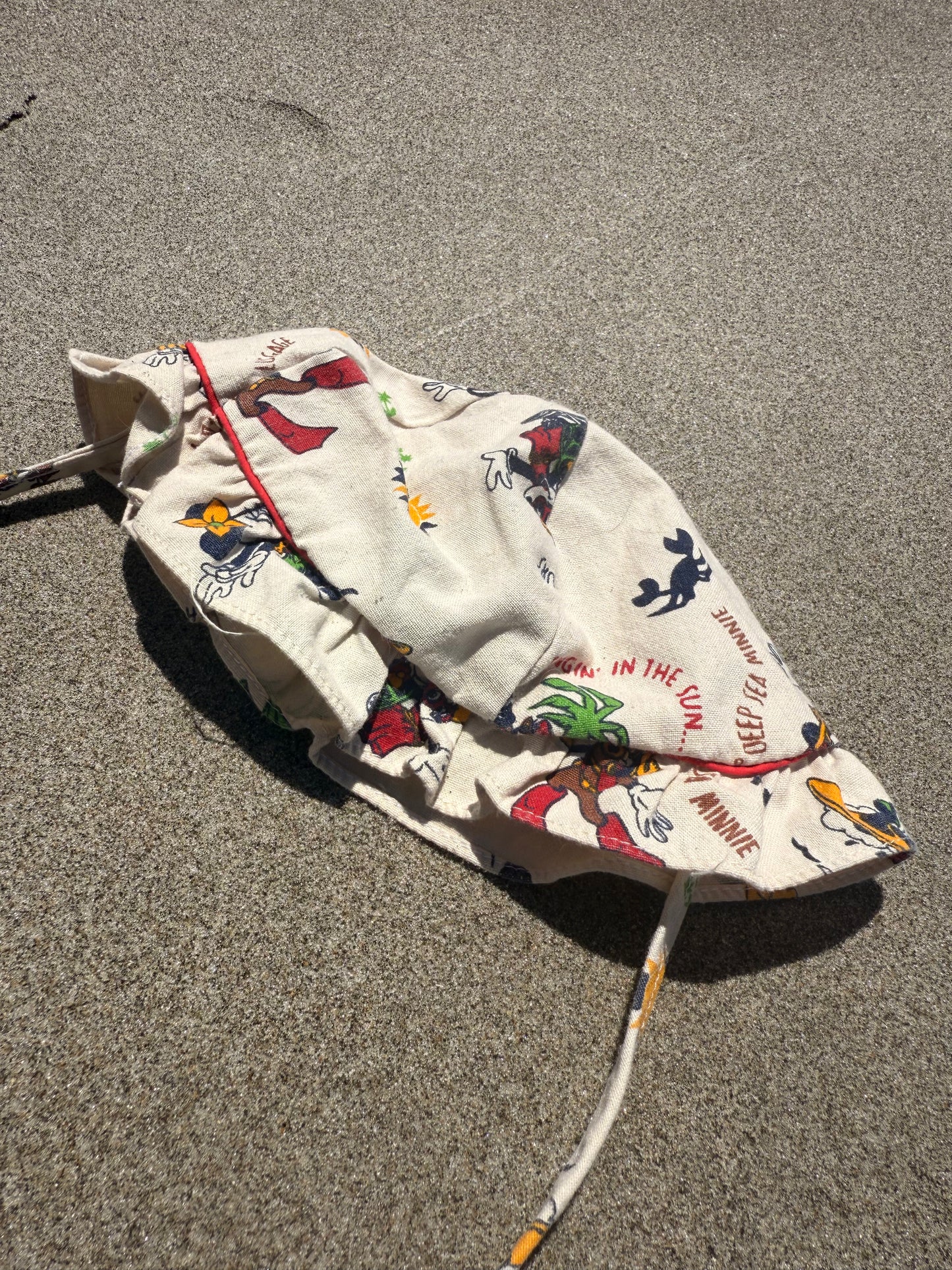 1980s south seas minnie sunsuit & hat