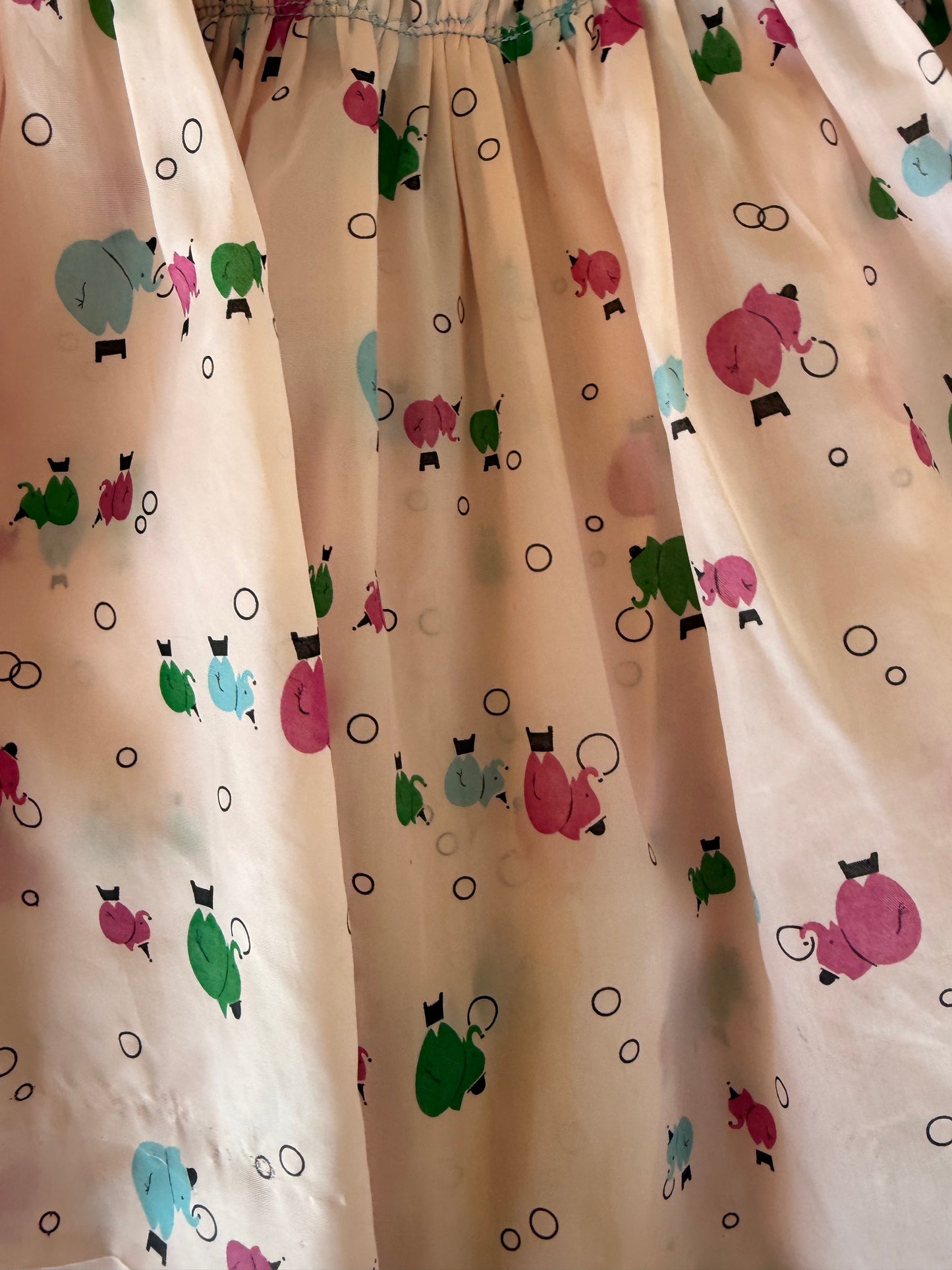 1940s circus elephant party dress