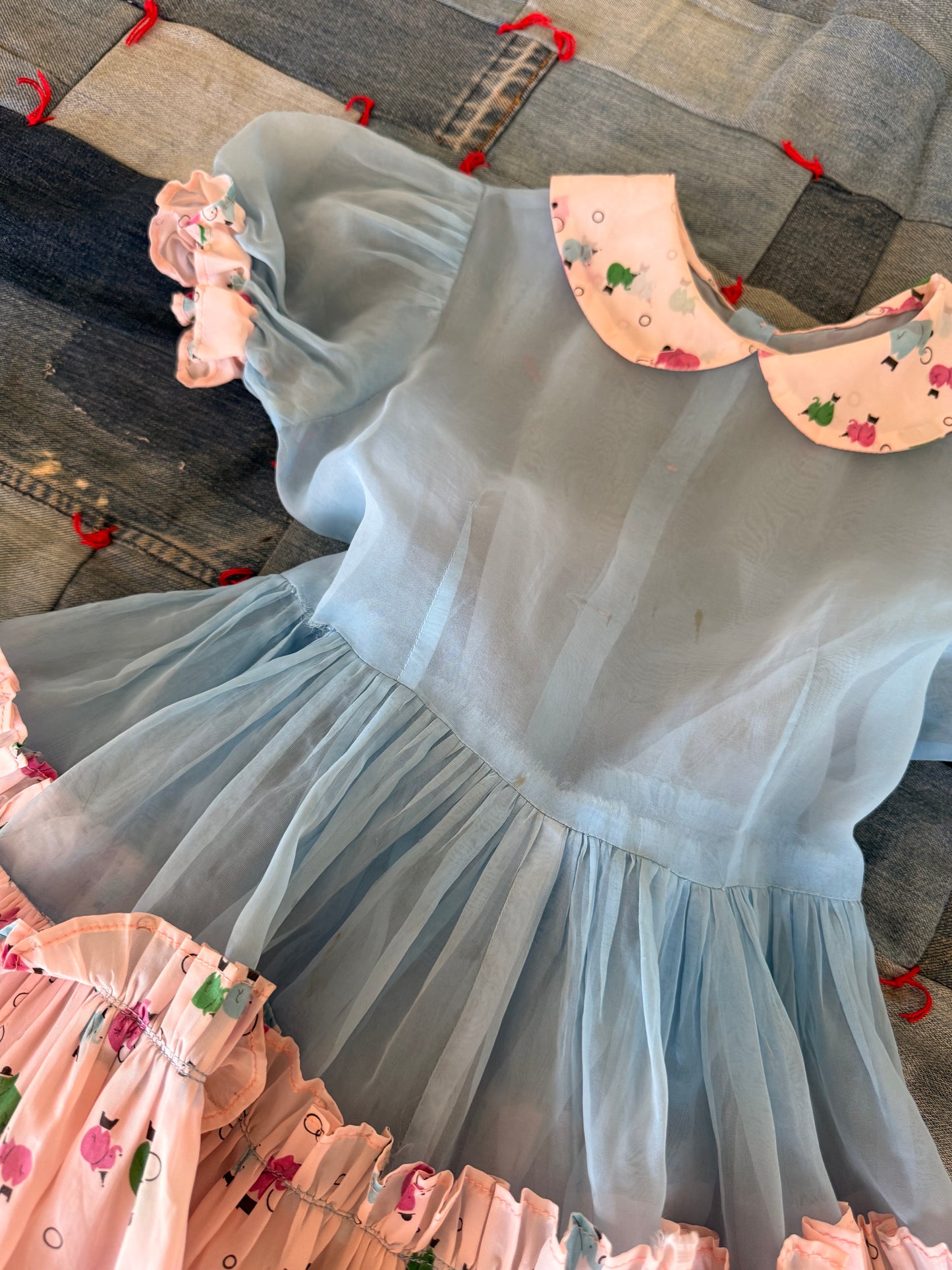 1940s circus elephant party dress