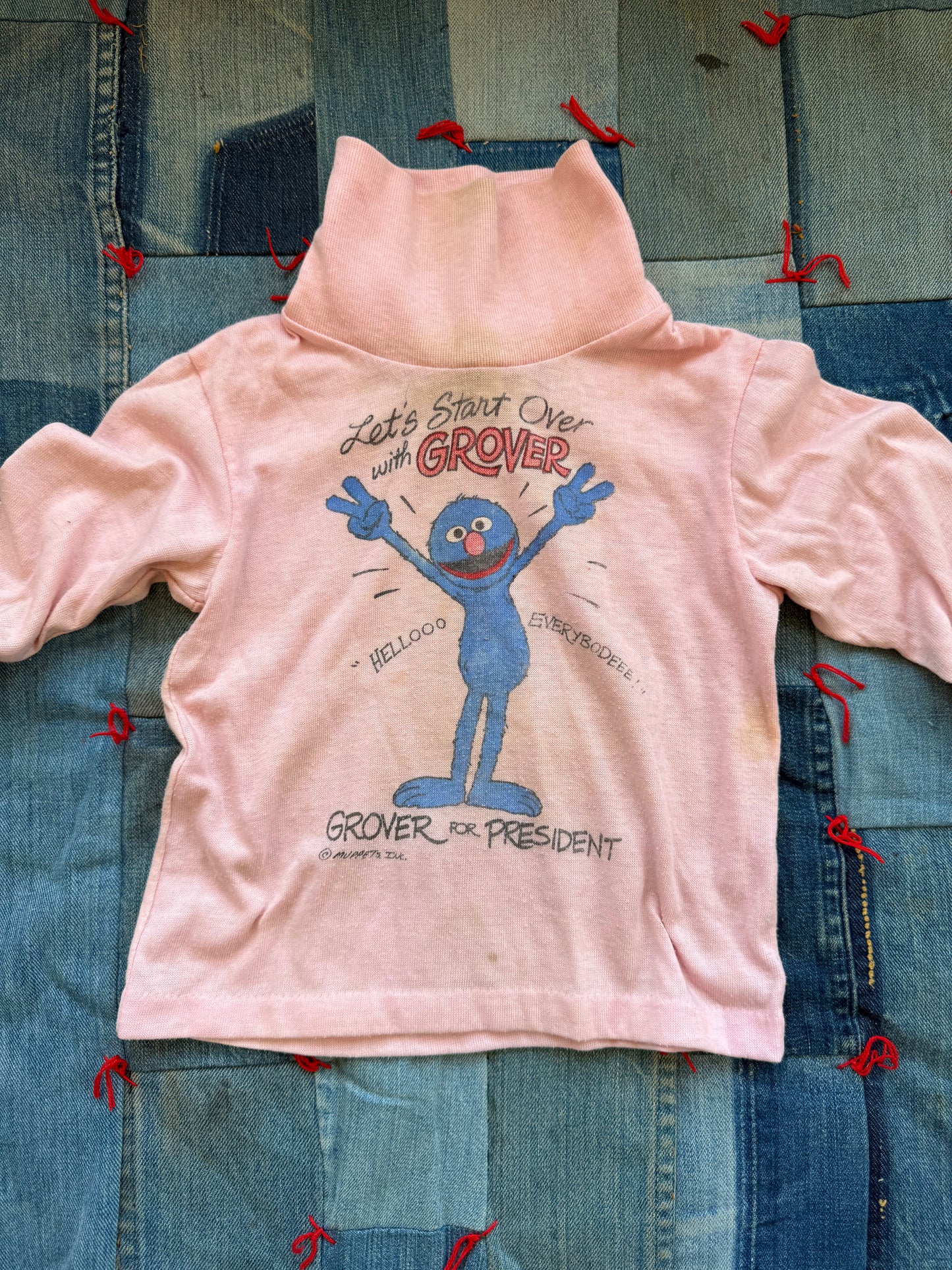 1970s grover for president turtleneck