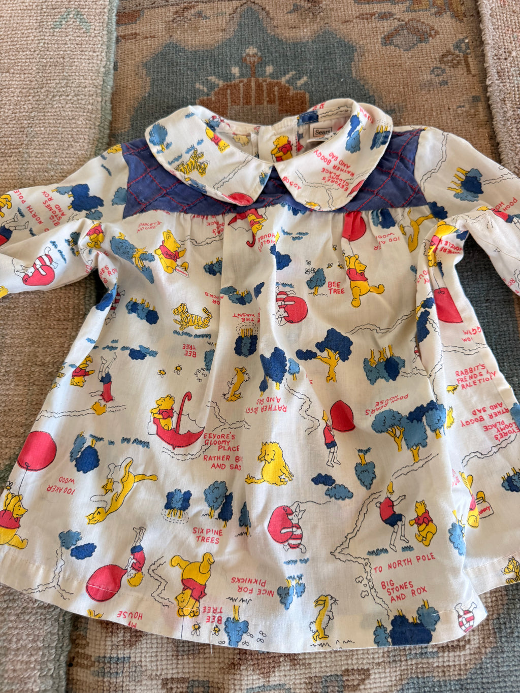 1970s winnie the pooh blouse