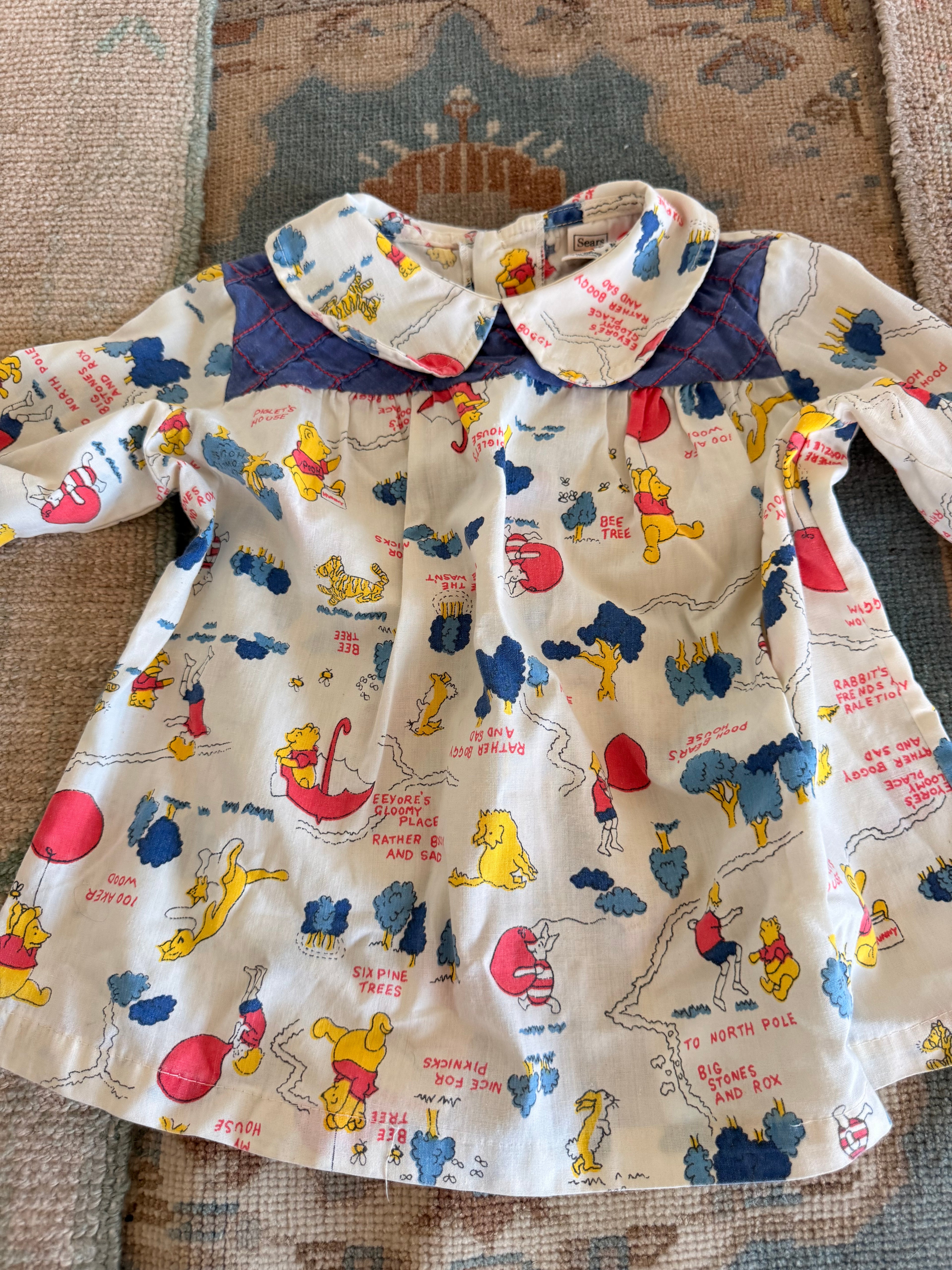 1970s winnie the pooh blouse