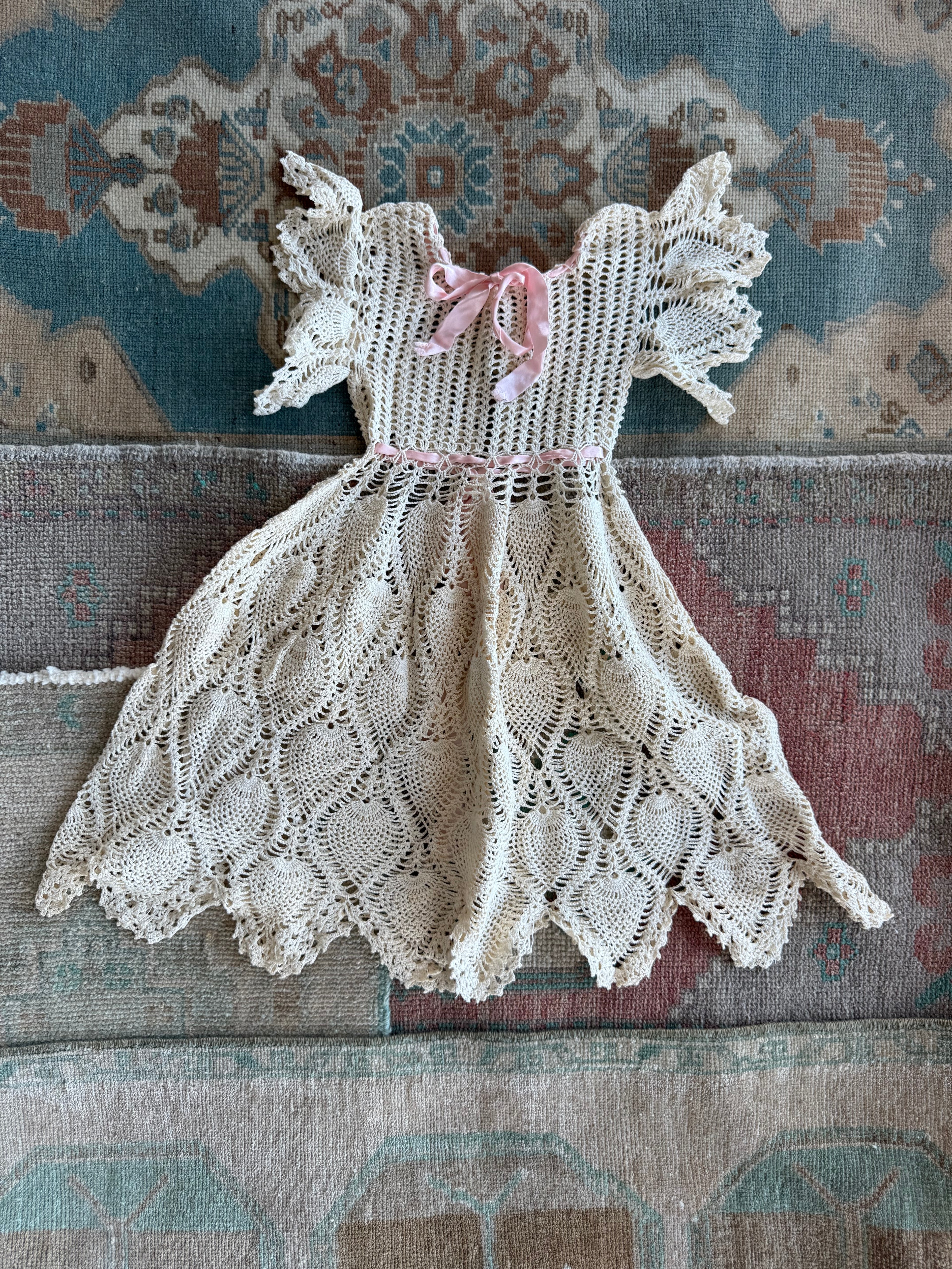 1900s crocheted dress