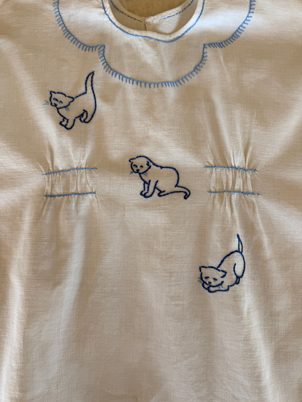 1920s blue kitten romper