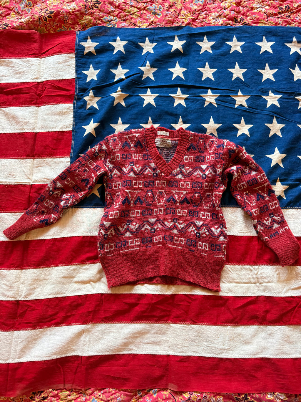 1940s pickwick wool sweater