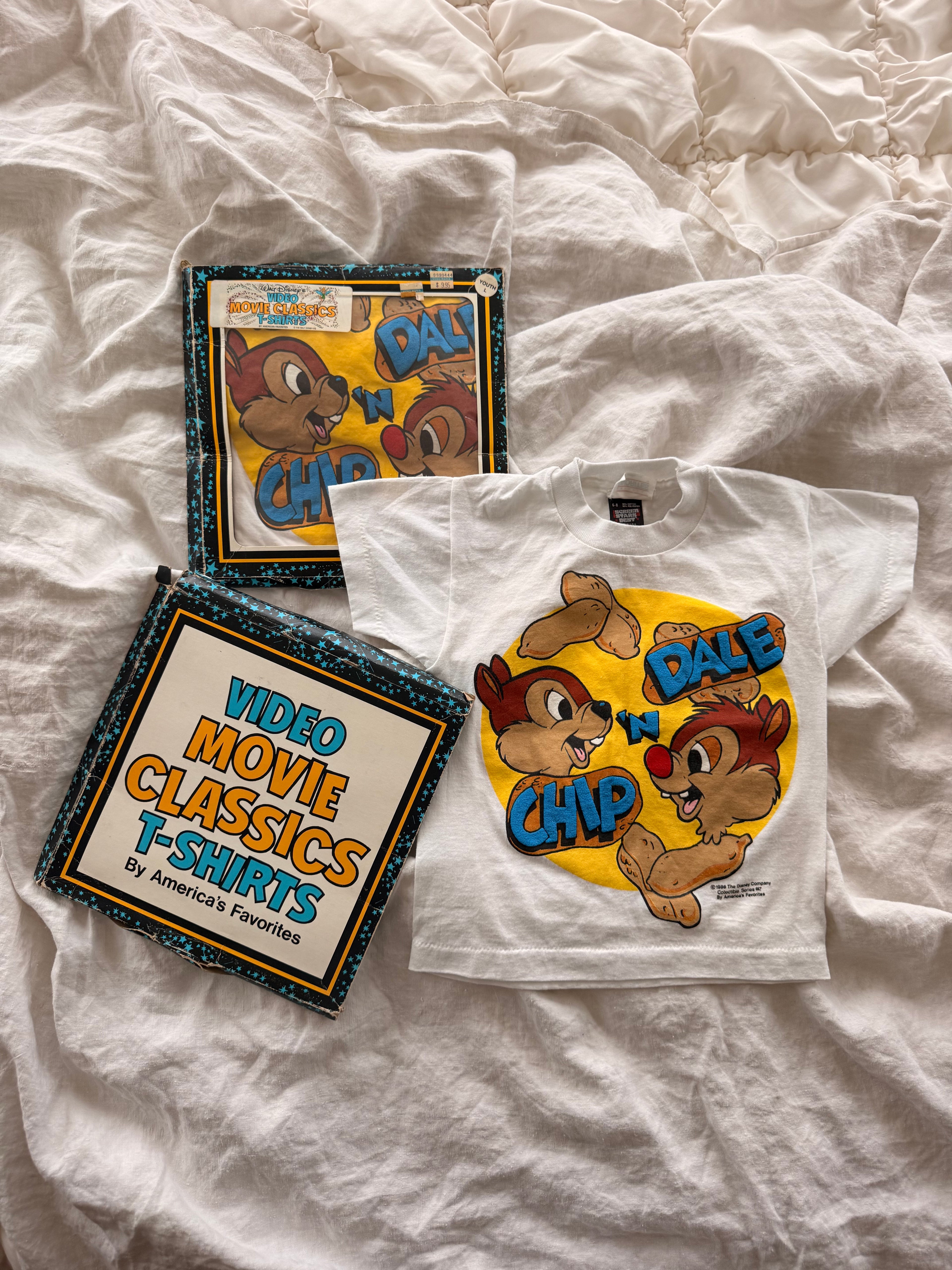 1980s deadstock chip and dale t shirts