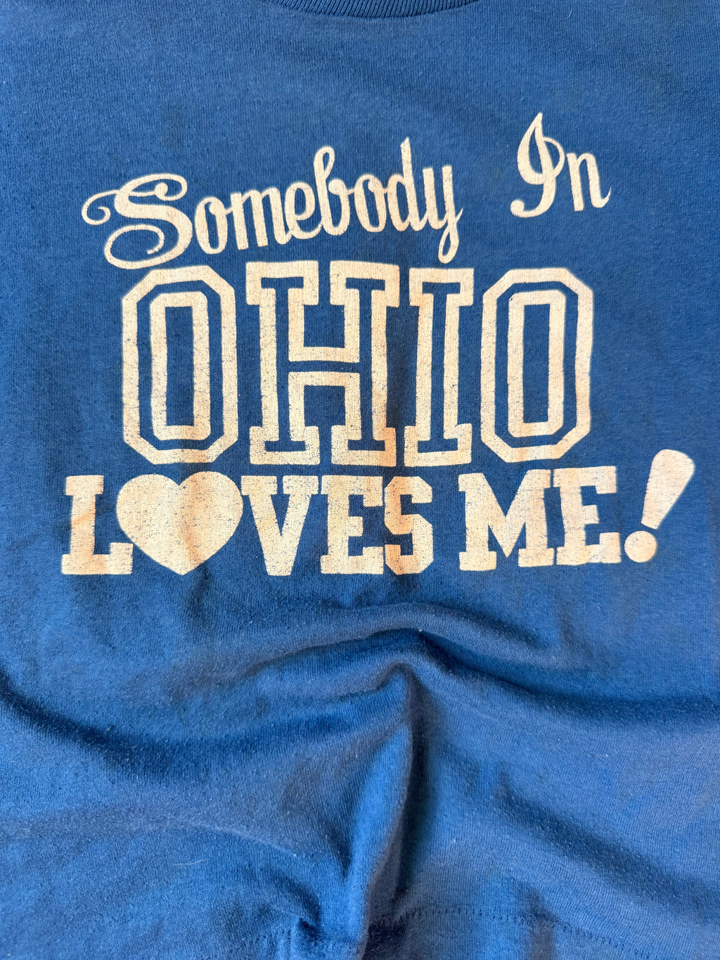 1980s somebody in ohio loves me tee