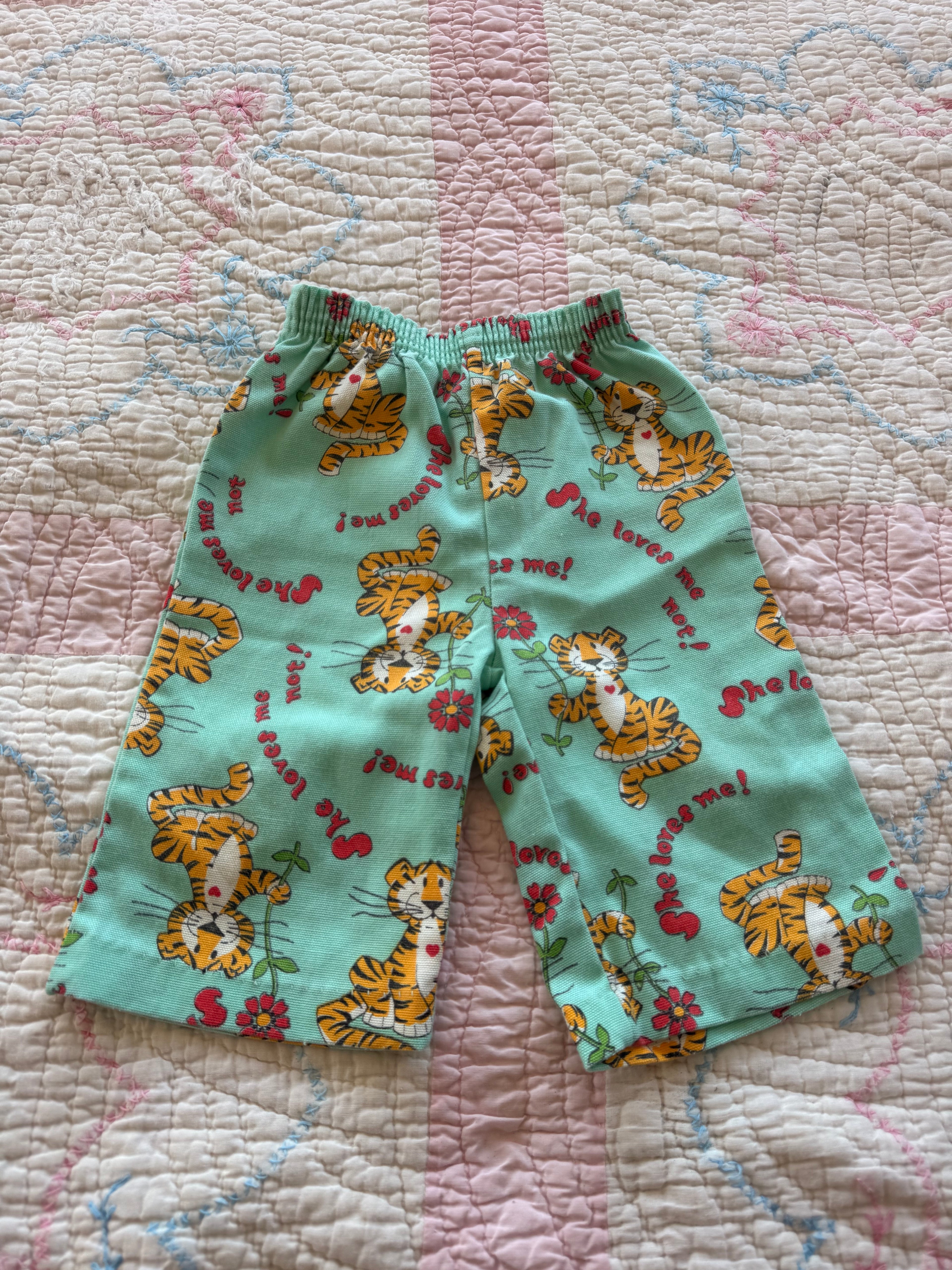 1970s tiger love pants