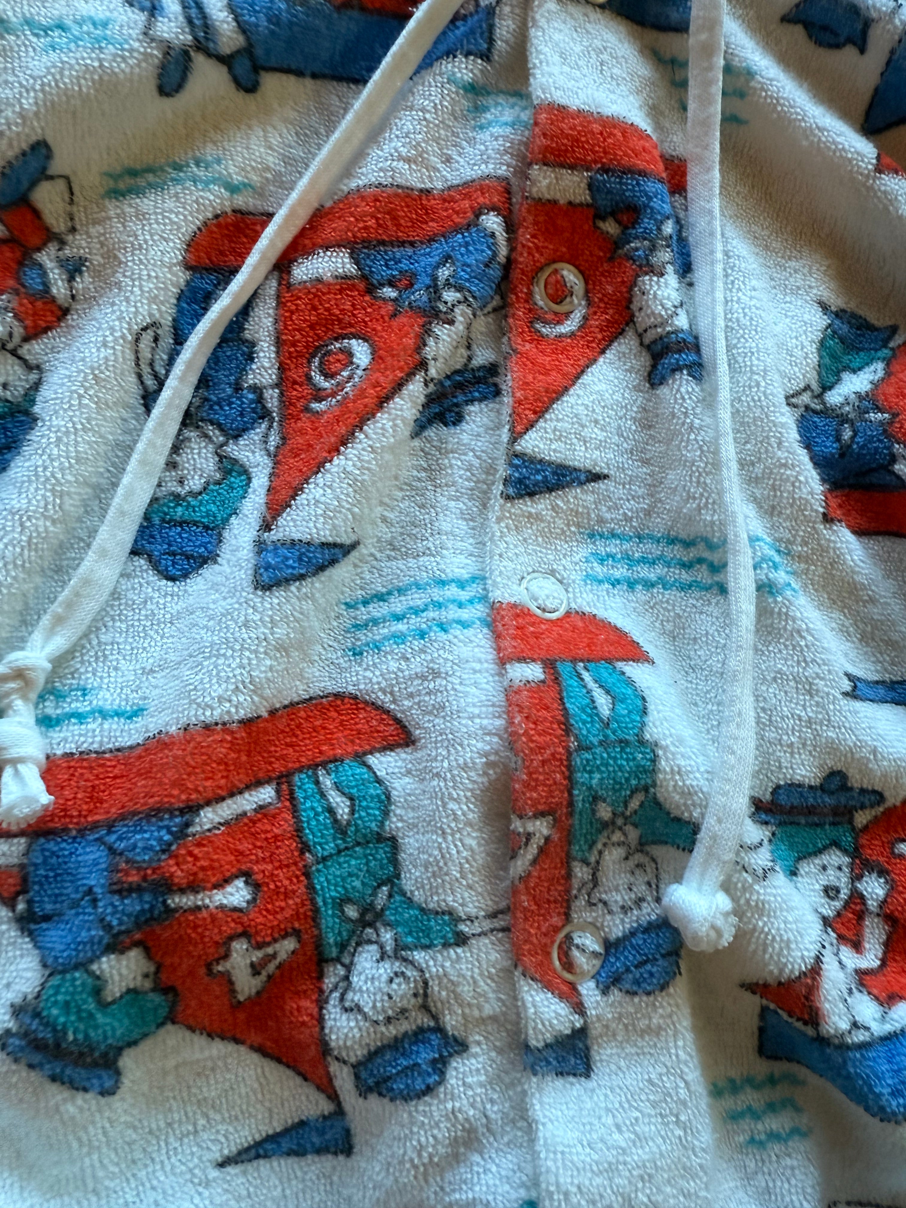 1970s sailboat beach hoodie