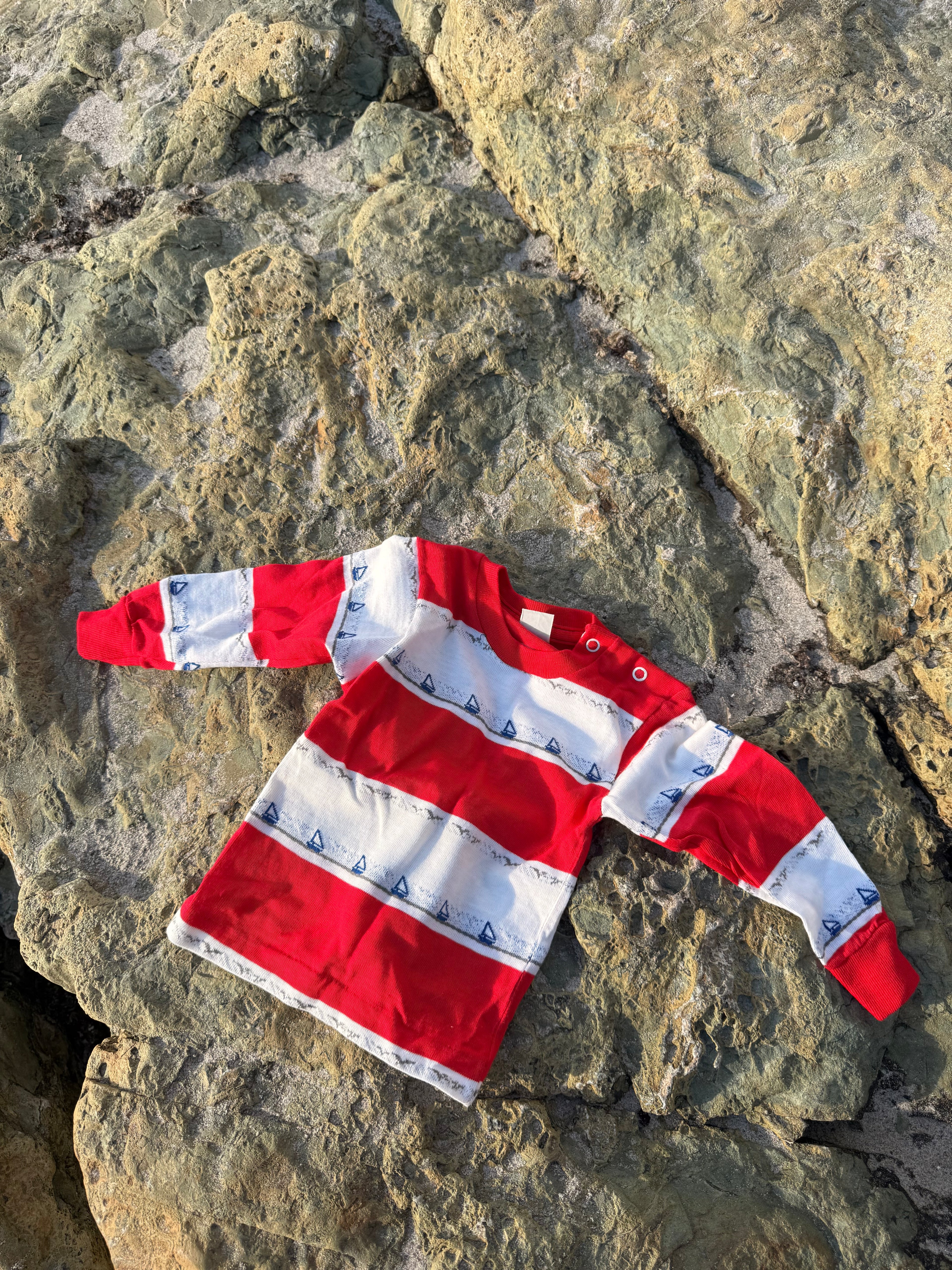 1960s sailboat long sleeve tee