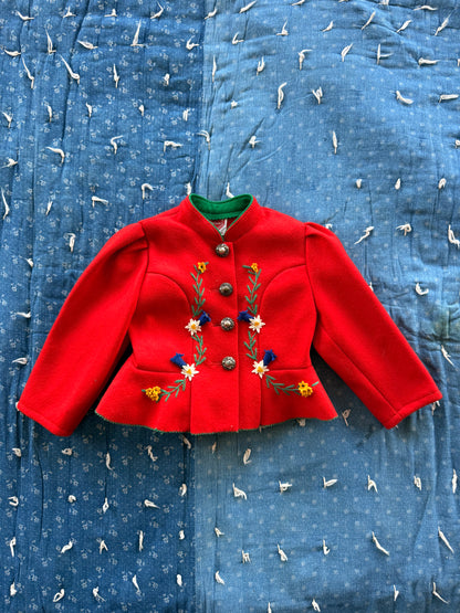 1950s austrian wool skirt set