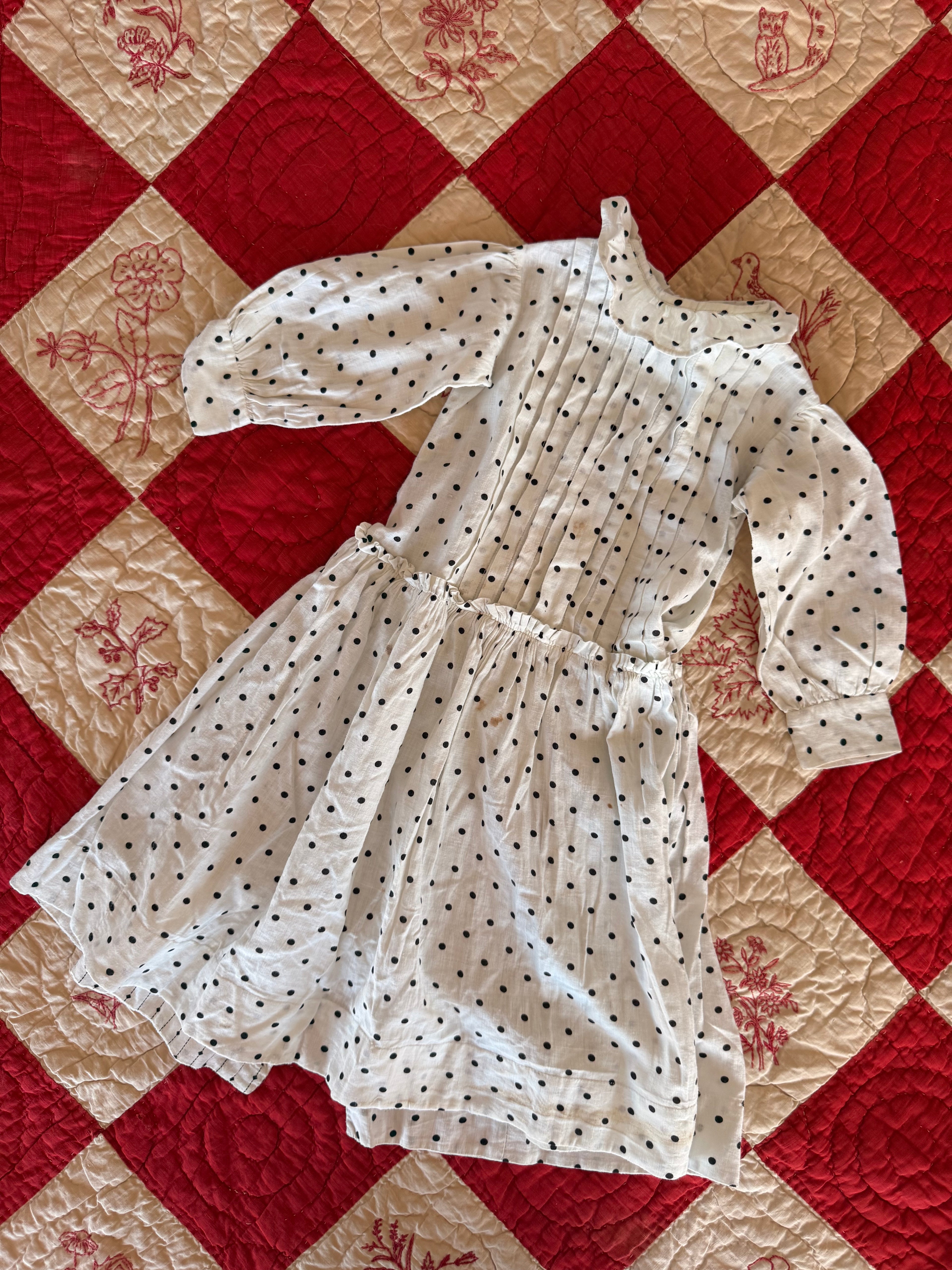 1910s polka dot dress