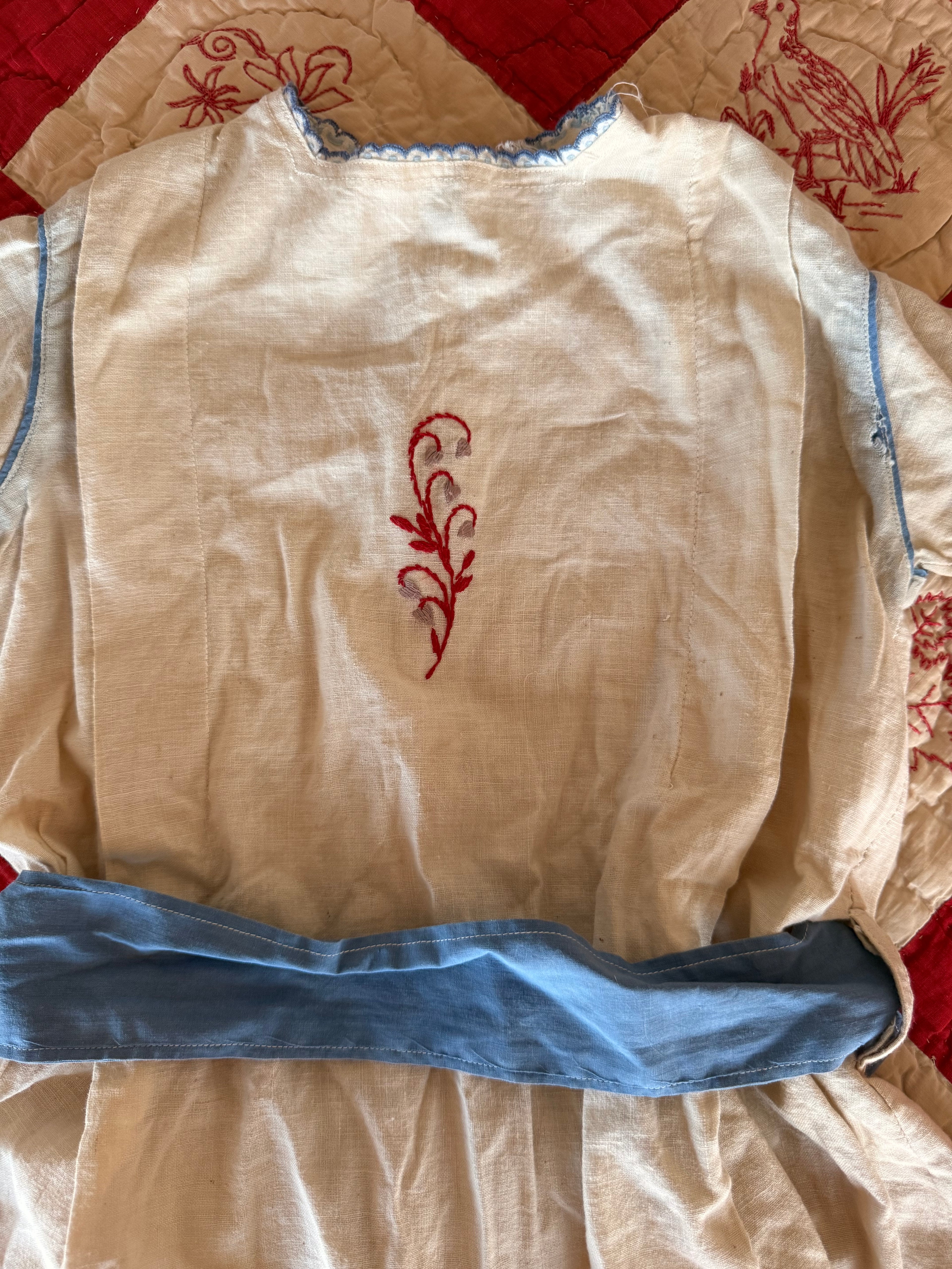 1900s belted tunic dress