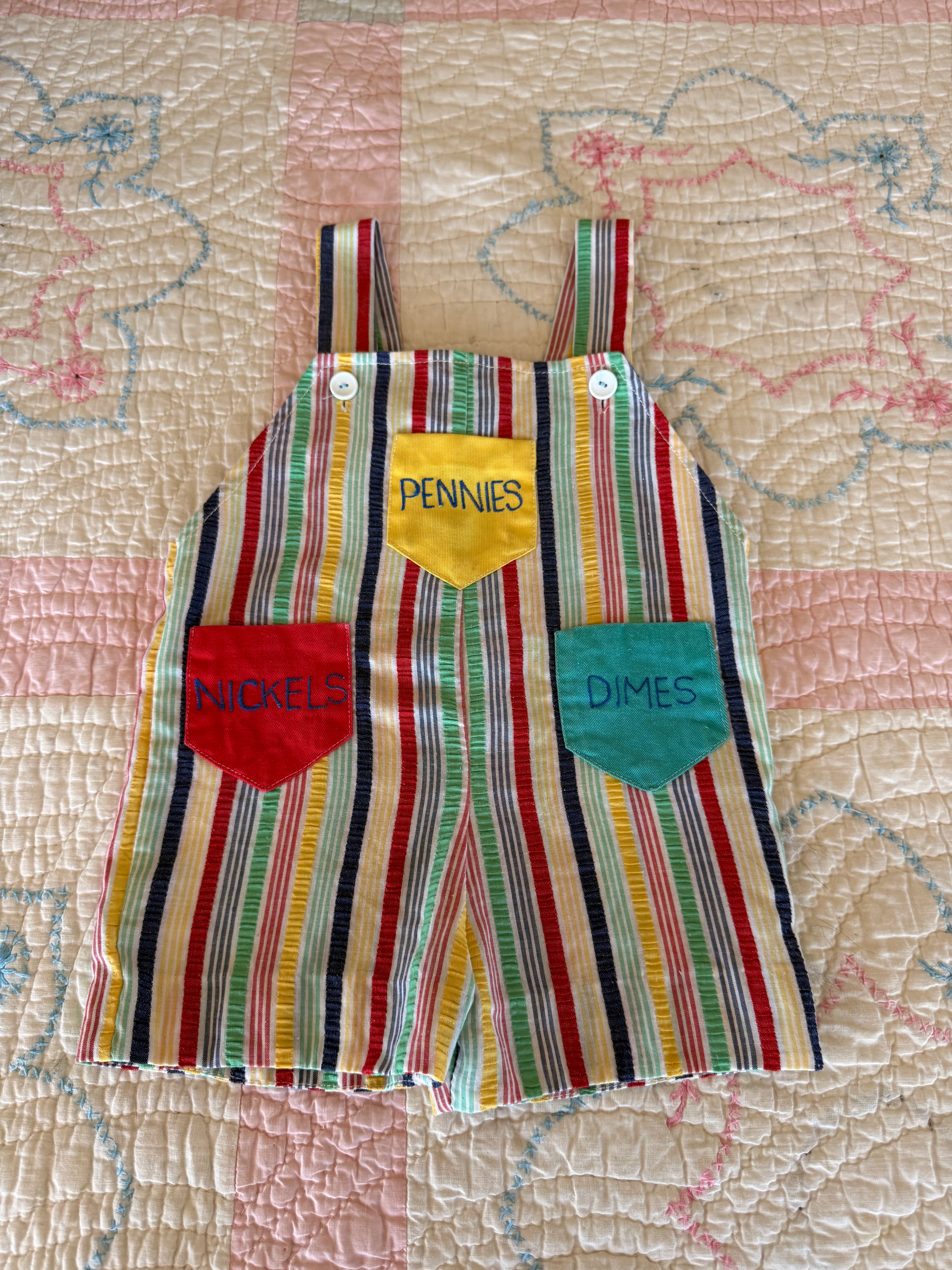 1960s spare change overalls