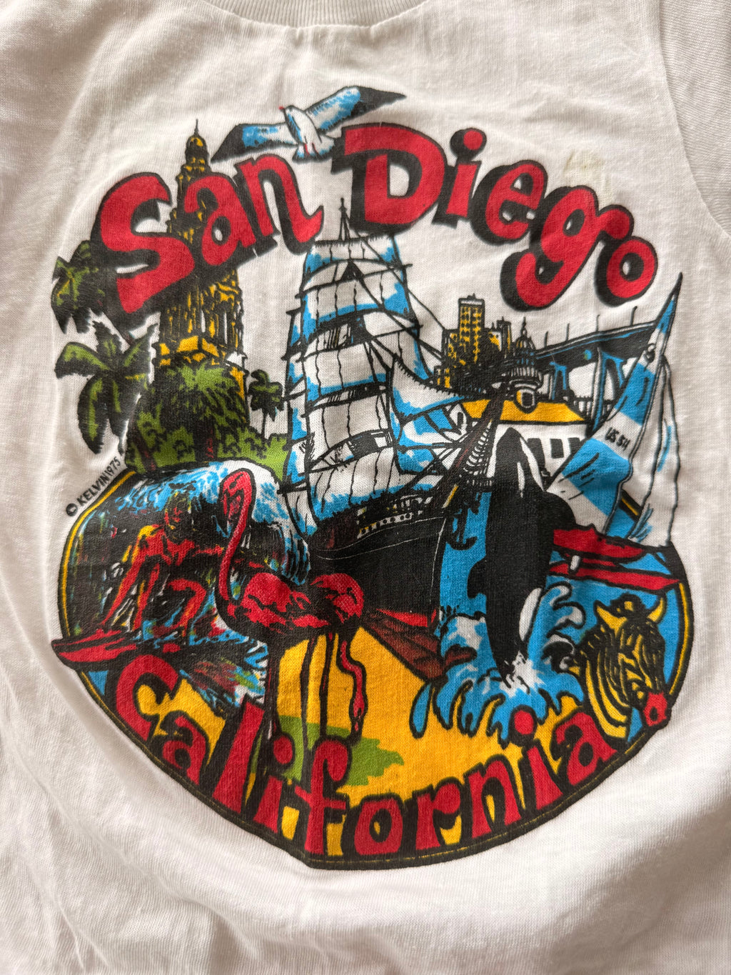 1970s san diego souvenir tee