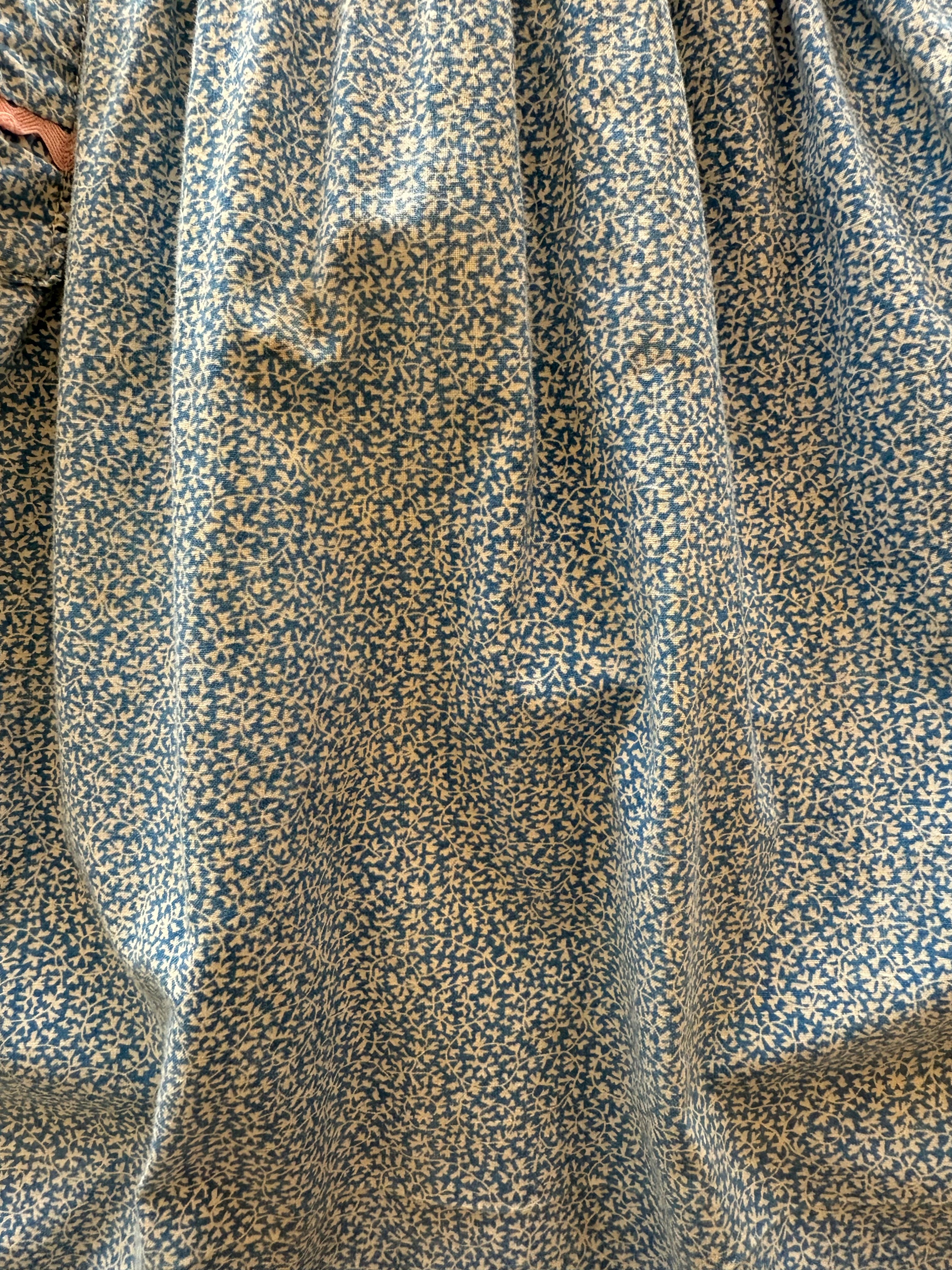 1940s calico & ric rac dress