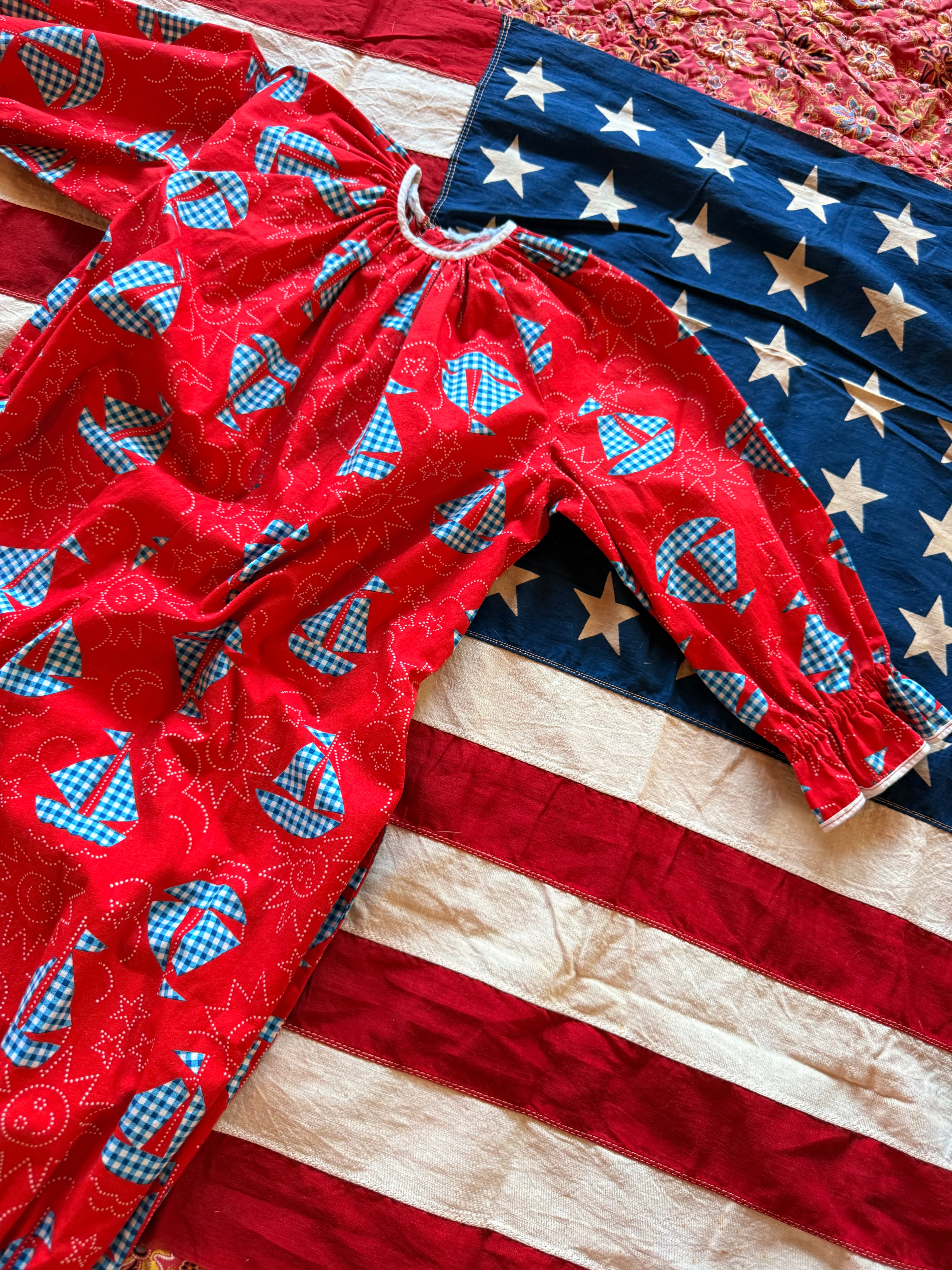 1970s sailboat clown suit