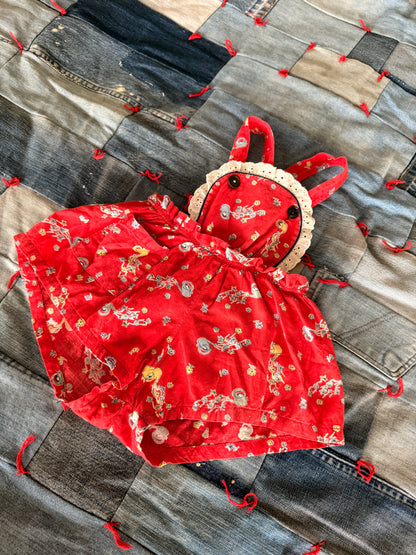 1960s watering can romper