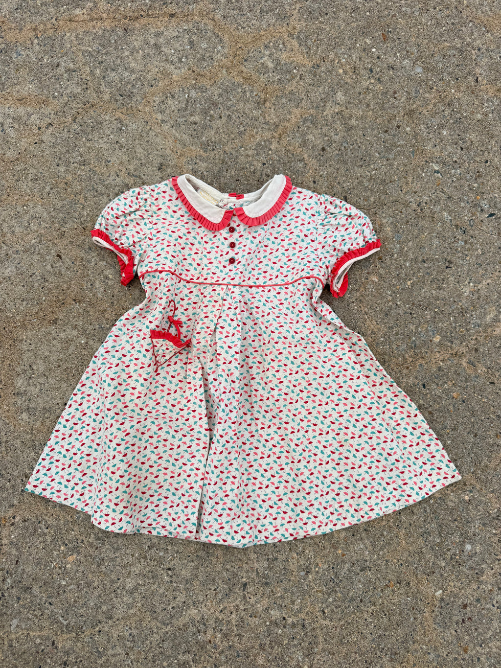 1940s umbrella dress