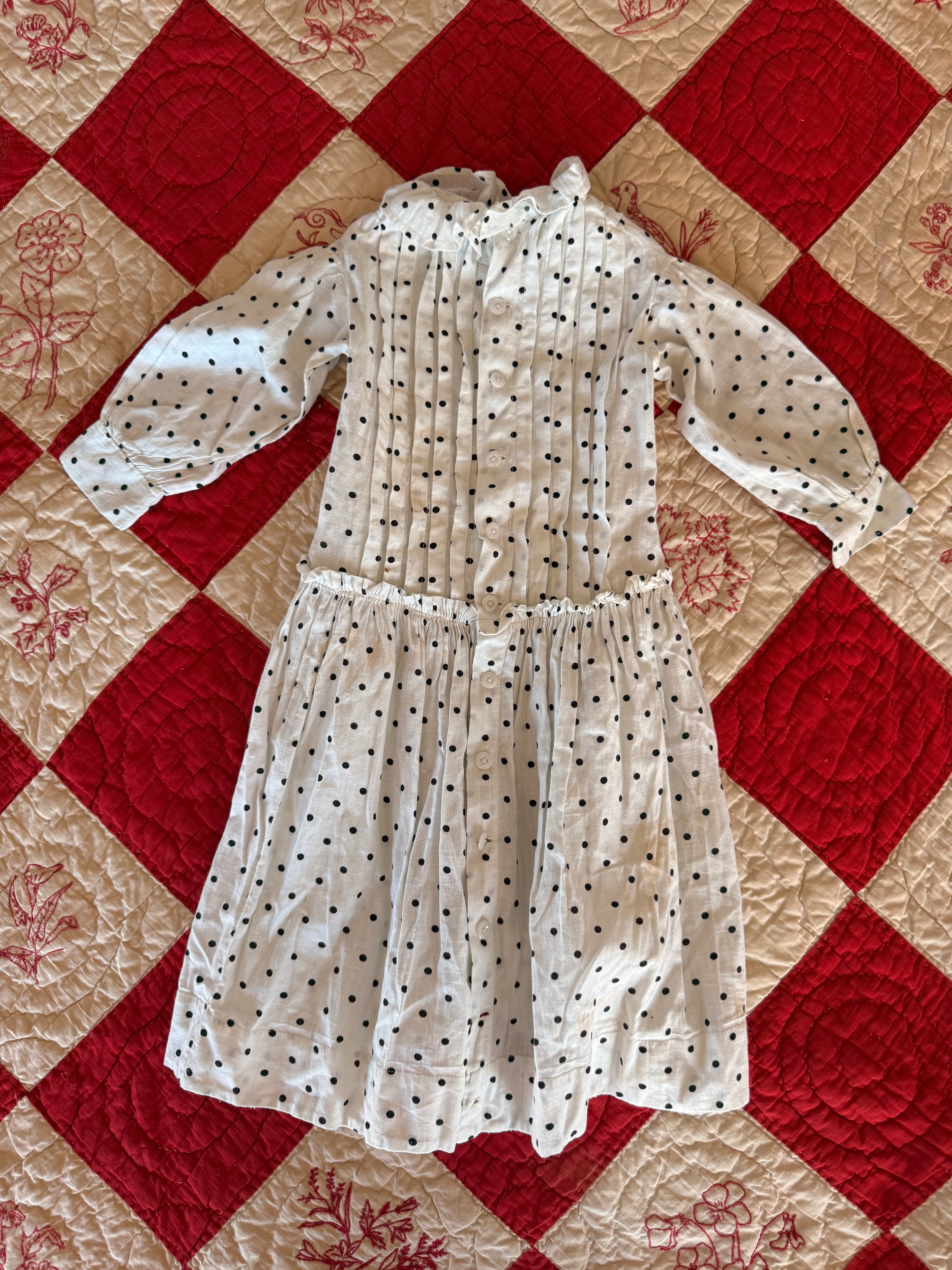 1910s polka dot dress