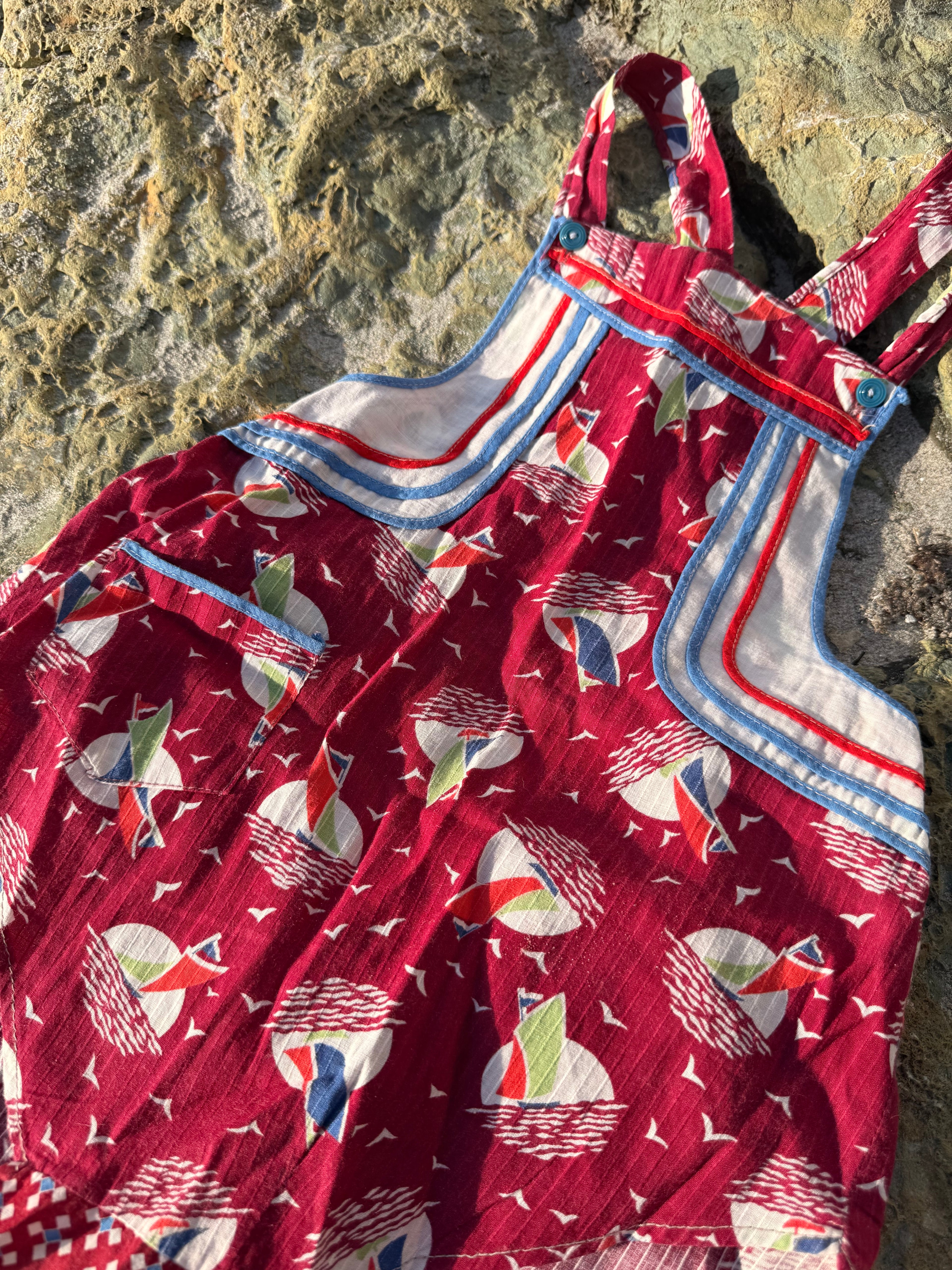 1940s sailboat sunsuit