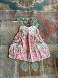 1940s pink petals dress