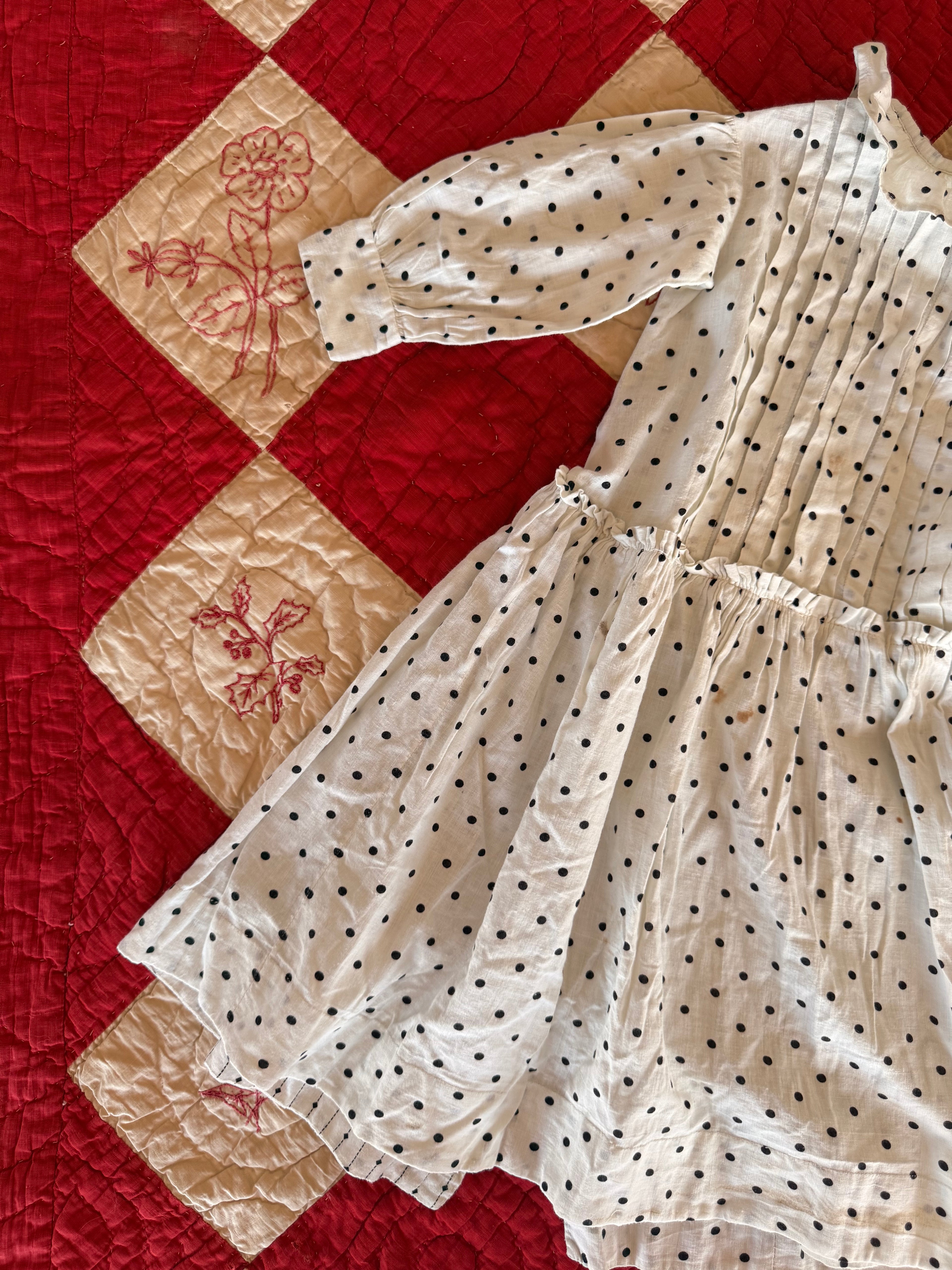 1910s polka dot dress