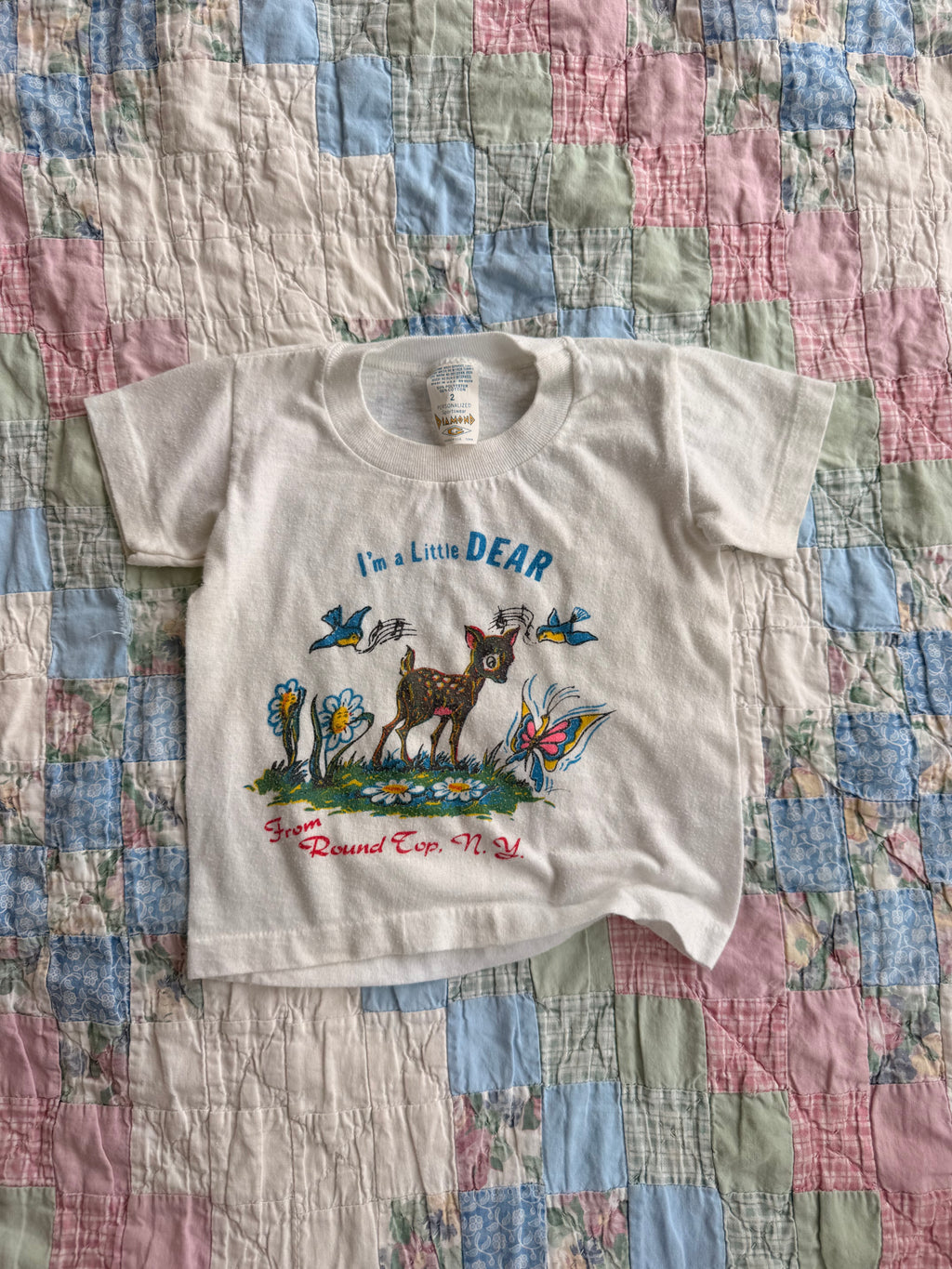 1960s little deer from round top new york tourist tee