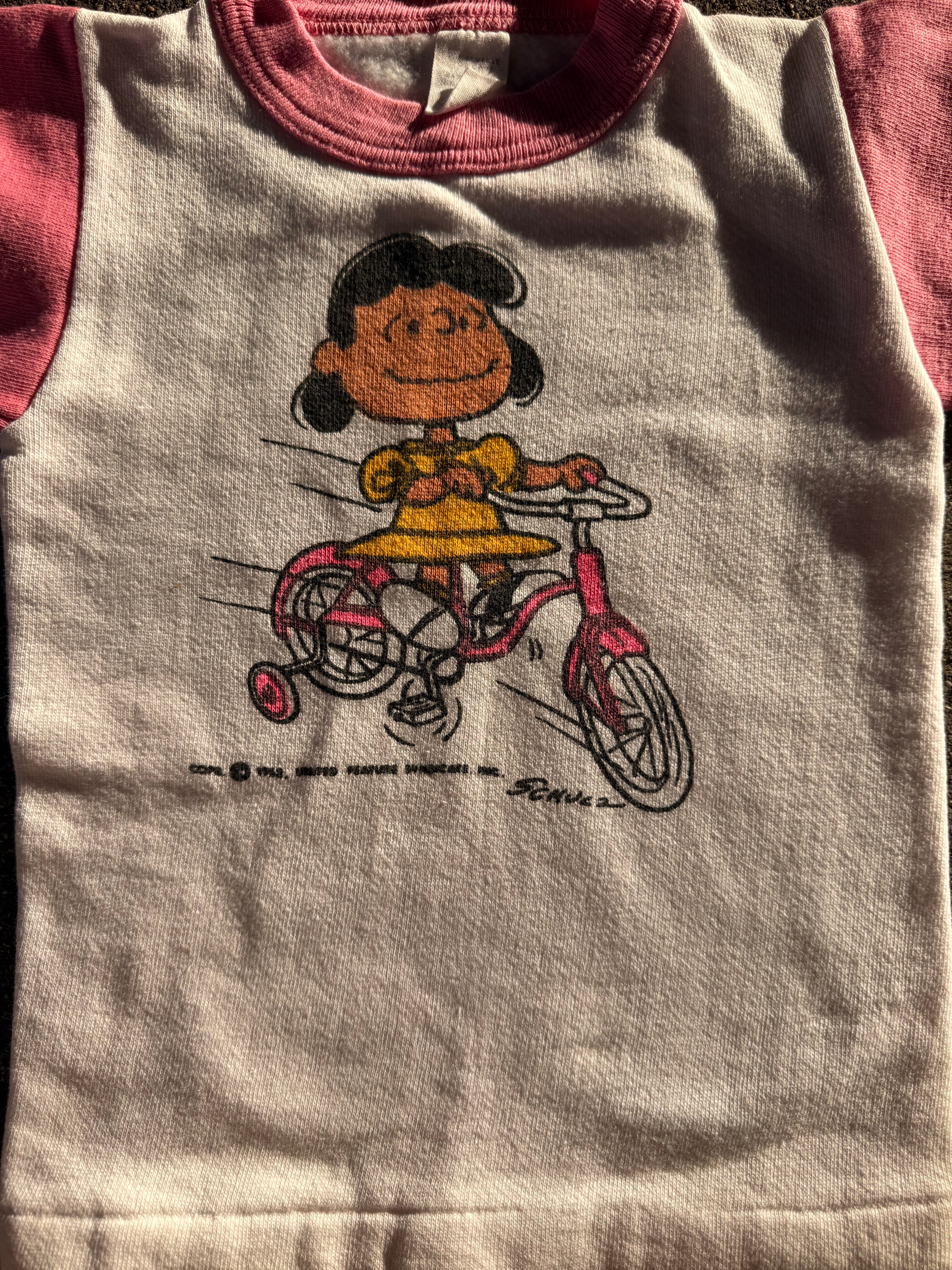 1960s norwich peanuts lucy sweatshirt tee