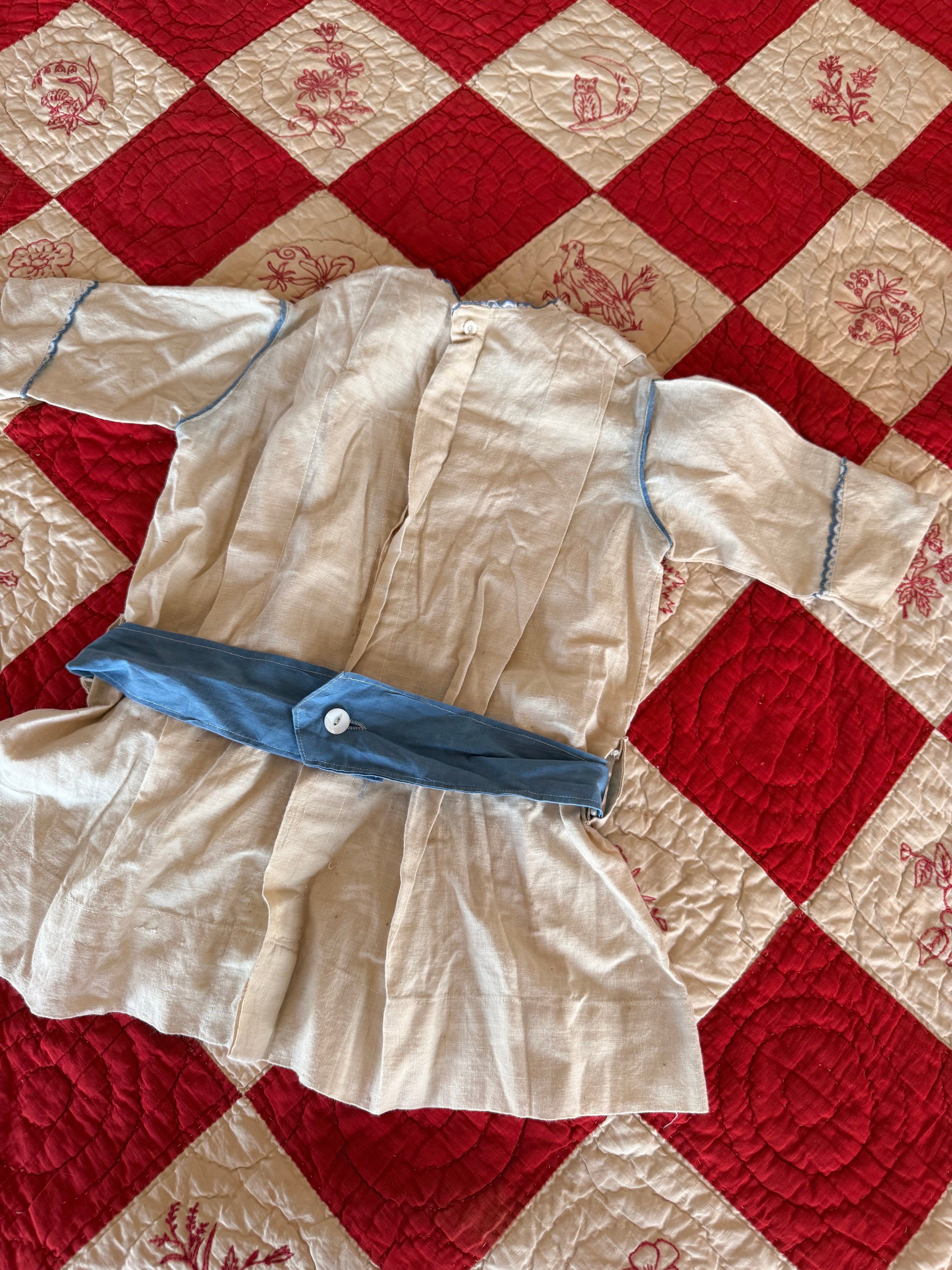 1900s belted tunic dress