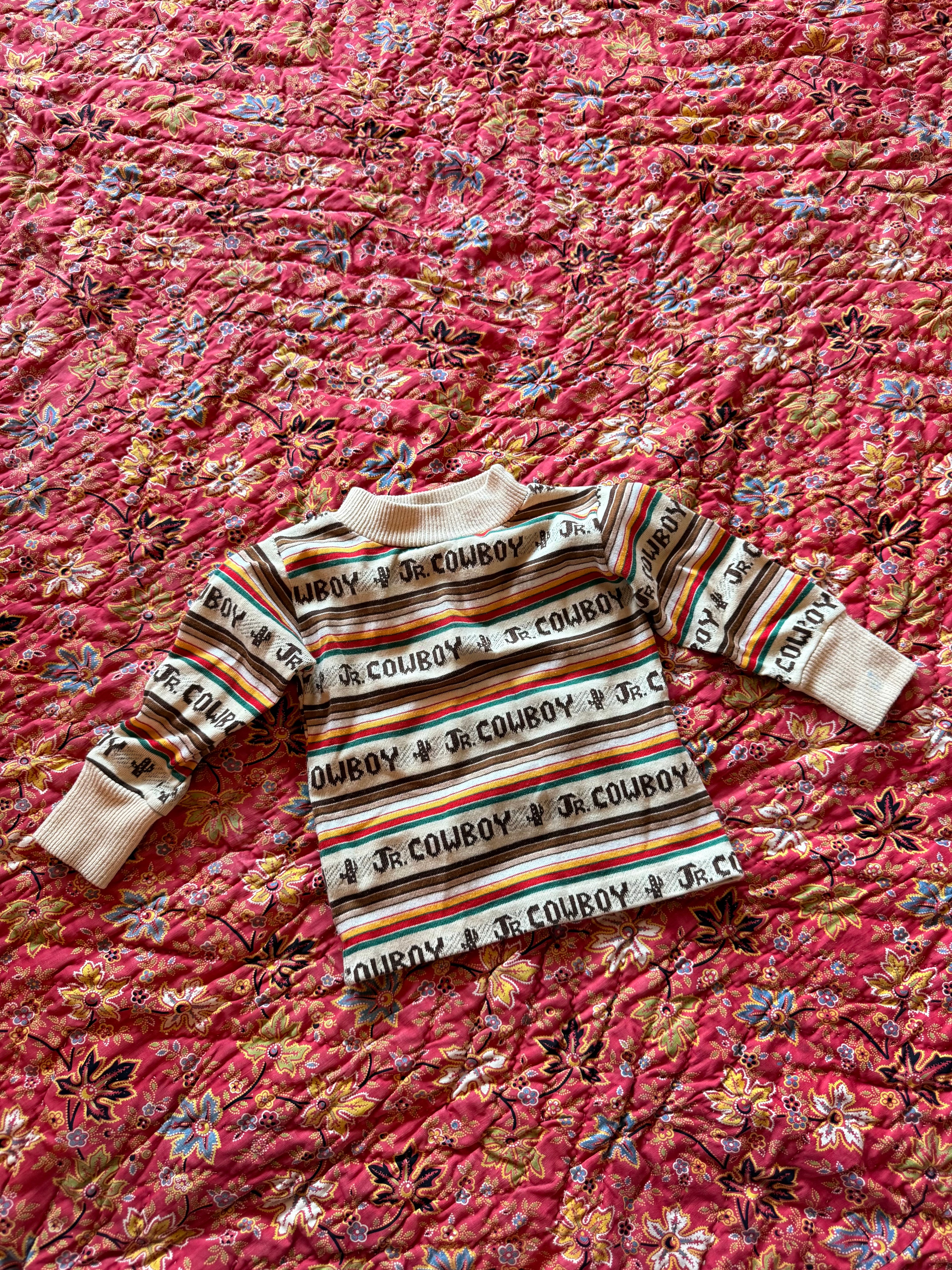 1960s jr cowboy mock neck top