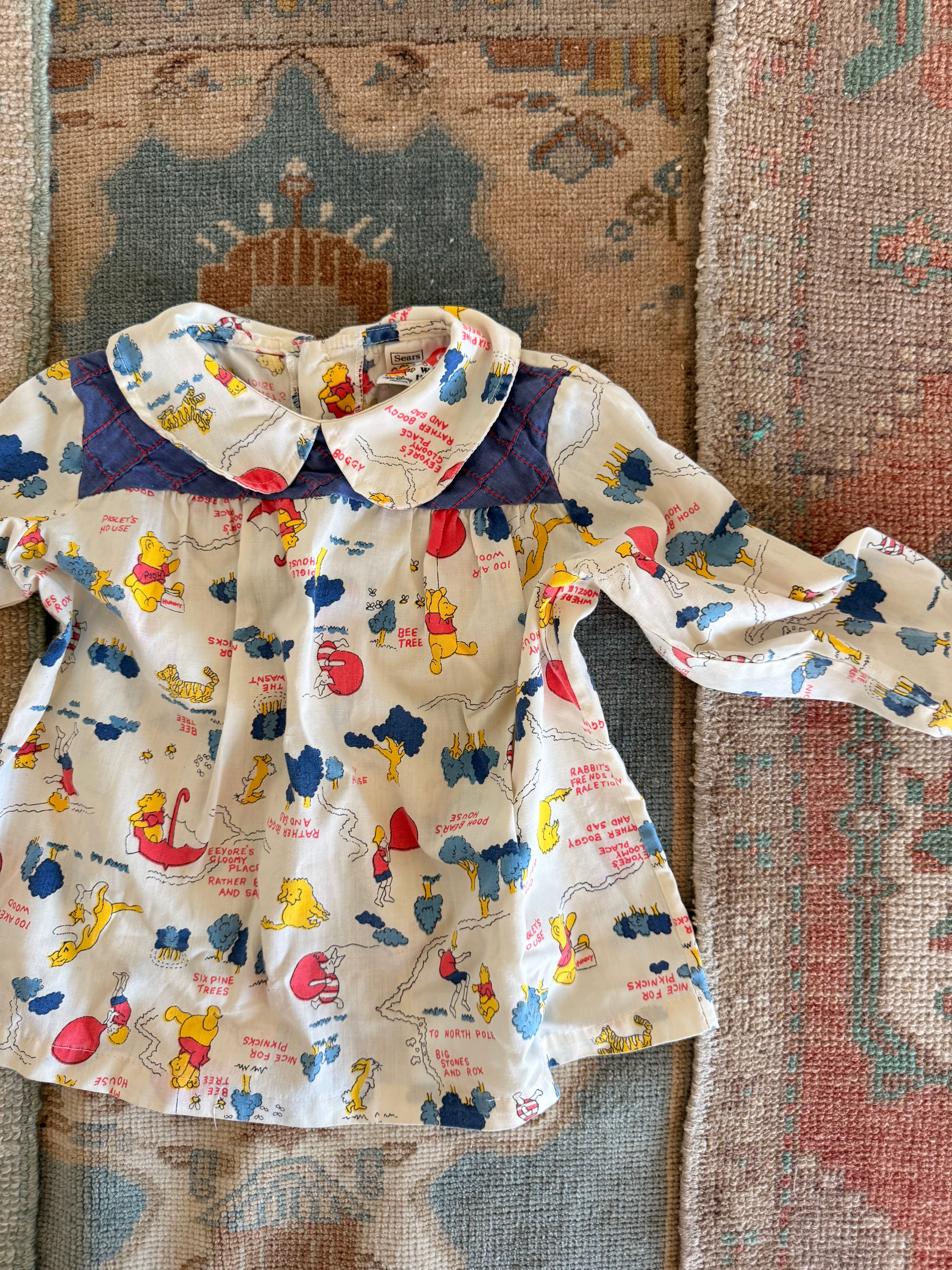 1970s winnie the pooh blouse
