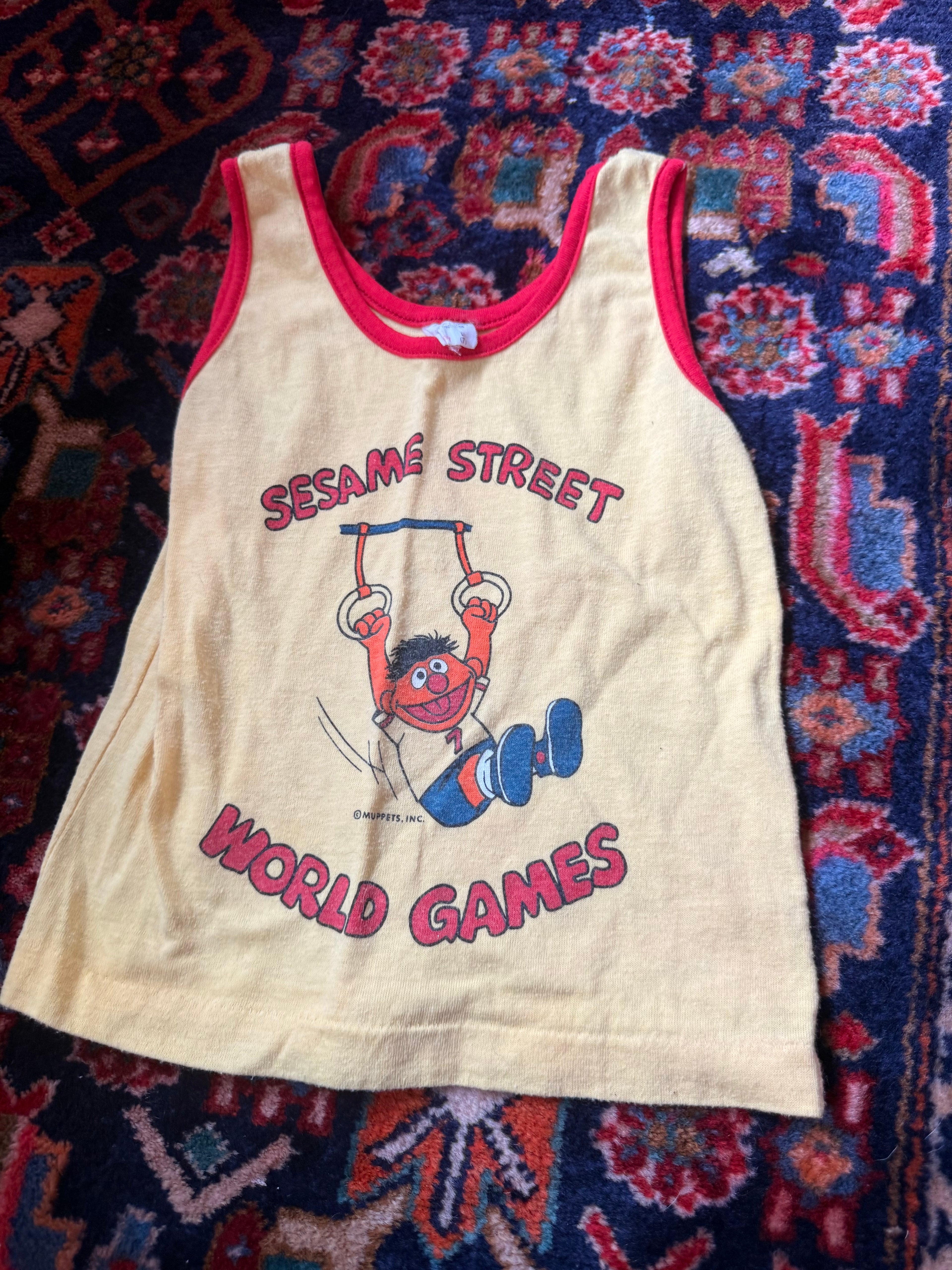 1970s sesame street olympic ernie tank top